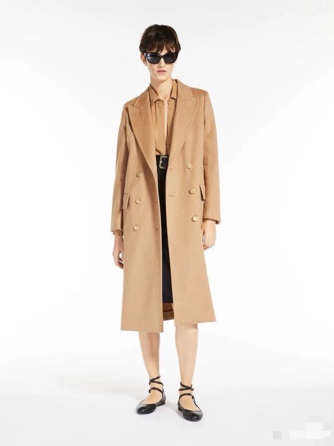 Max Mara Max Mara Classic Camel Double Breasted Coat Size S / US 4 / IT 40 - 6 Thumbnail