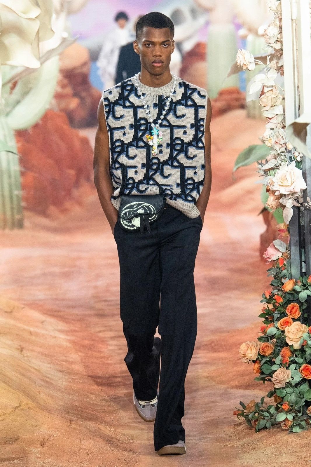 Dior × Travis Scott DIOR × CACTUS JACK 2022SS Virgin Wool Flared Trousers Size US 44 / EU 60 - 5 Thumbnail
