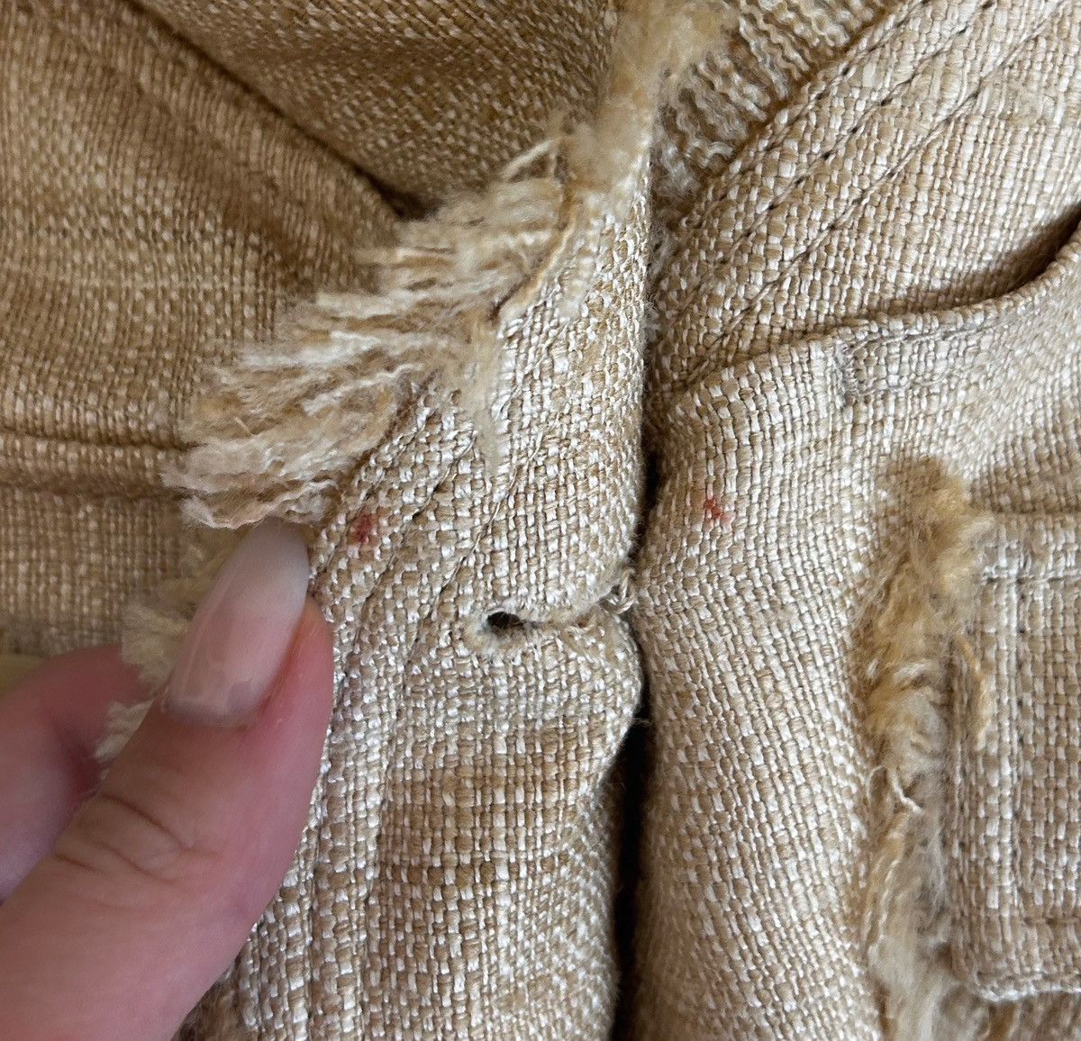 Dior × John Galliano Dior Vintage (2011) Off the Shoulder Bar Vest - Beige Tweed Size XS / US 0-2 / IT 36-38 - 21 Thumbnail