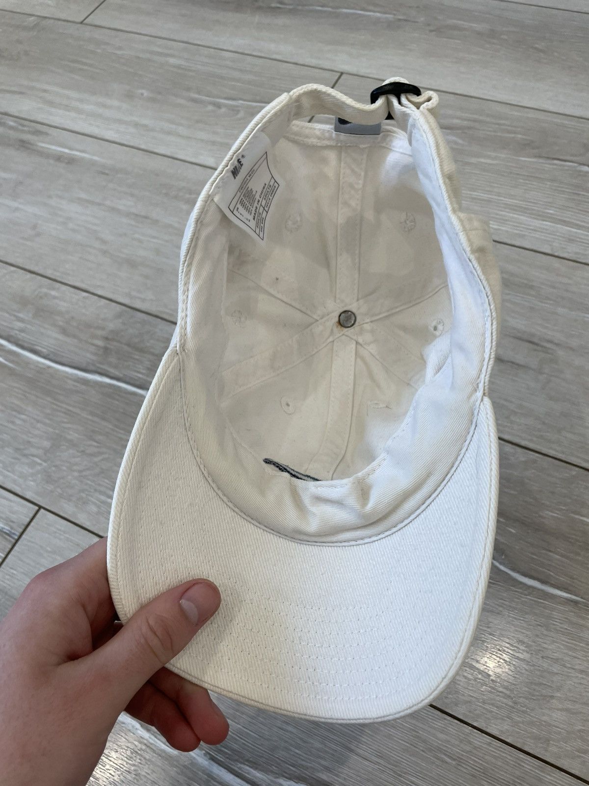 Nike × Vintage Vintage Nike Hat Cap Strapback Swoosh Cotton Twill 90s VTG Size ONE SIZE - 6 Thumbnail