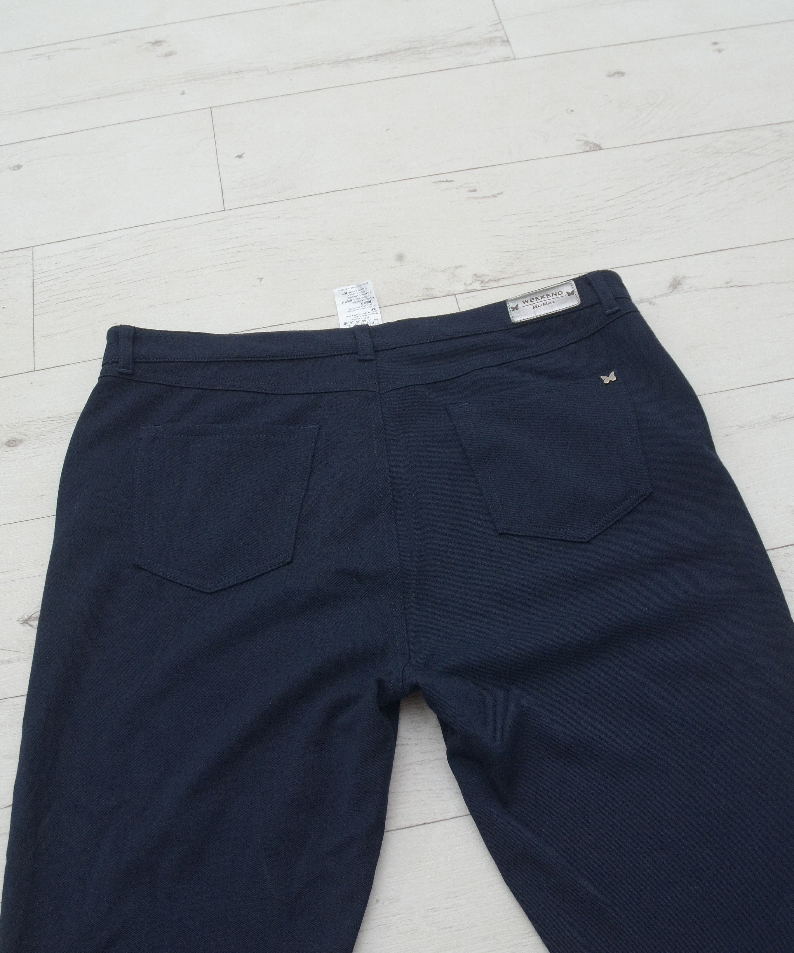 Max Mara × Weekend Max Mara Luxury Max Mara Weekend Womens Stretch Pants Designer Size 36" / US 14 / IT 50 - 4 Thumbnail