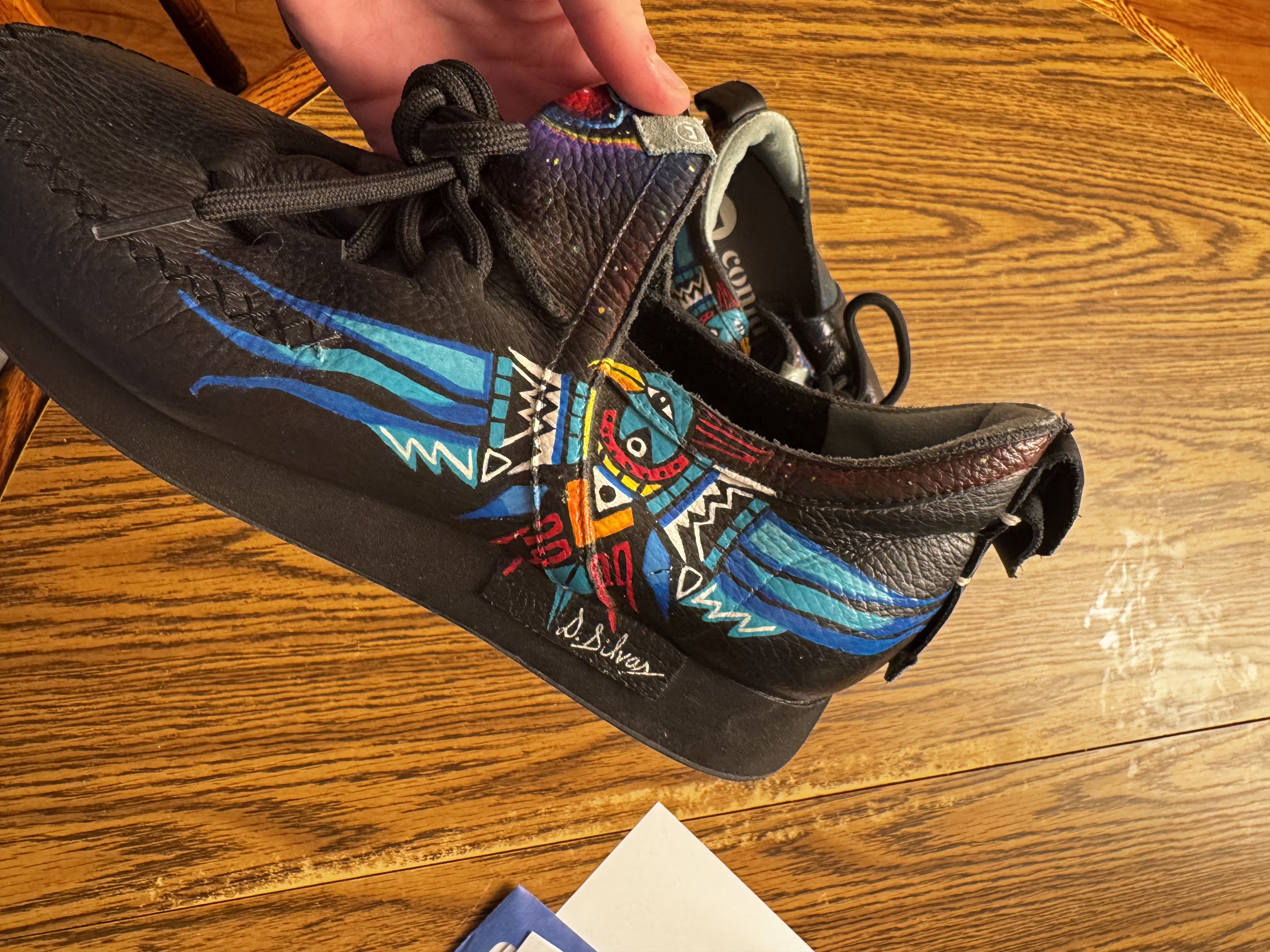Other Comisioned Hand Painted Leather Shoes Size US 7 / EU 40 - 1 Thumbnail
