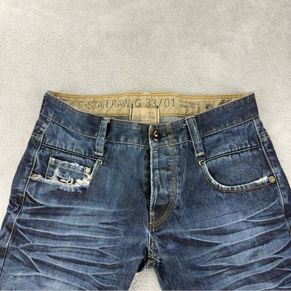 G-Star G-Star Raw Men's Size 34x33 3301 Distressed Blue Washed Jea Size US 34 / EU 50 - 7 Thumbnail