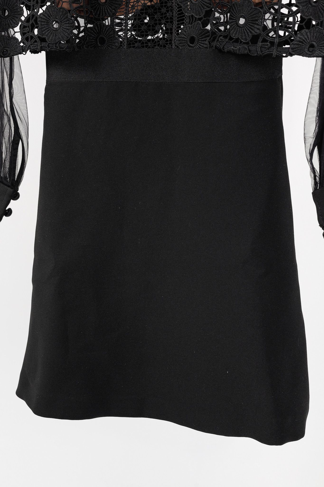 Self-Portrait Self-Portrait SS/16 Balloon-Sleeve Lace A-Line Mini Dress Size S / US 4 / IT 40 - 7 Thumbnail