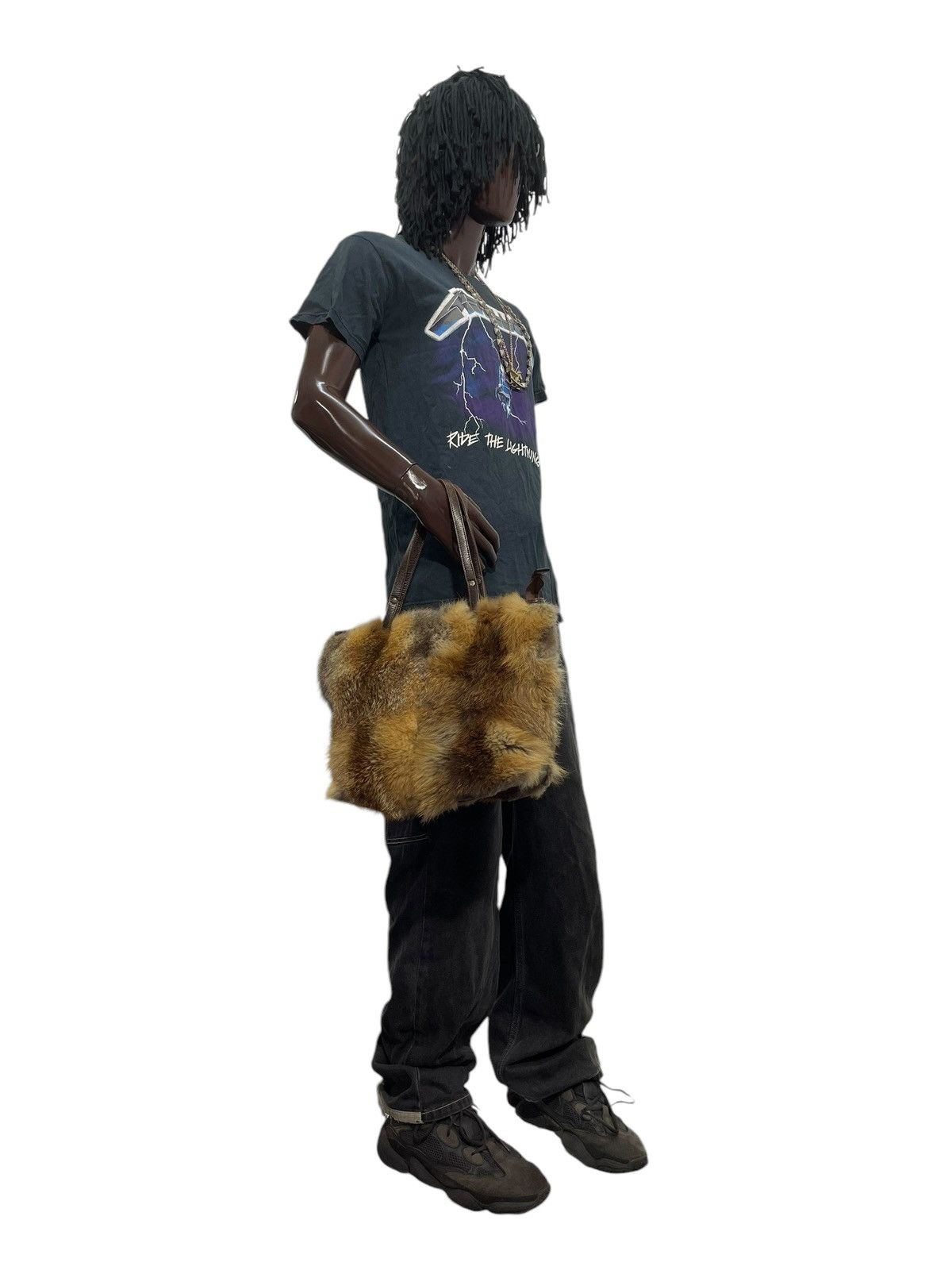 Genuine Leather Shearling Leather Vtg Unknown Japan Tote Shoulder Bag 1🟩1 Size ONE SIZE - 5 Thumbnail