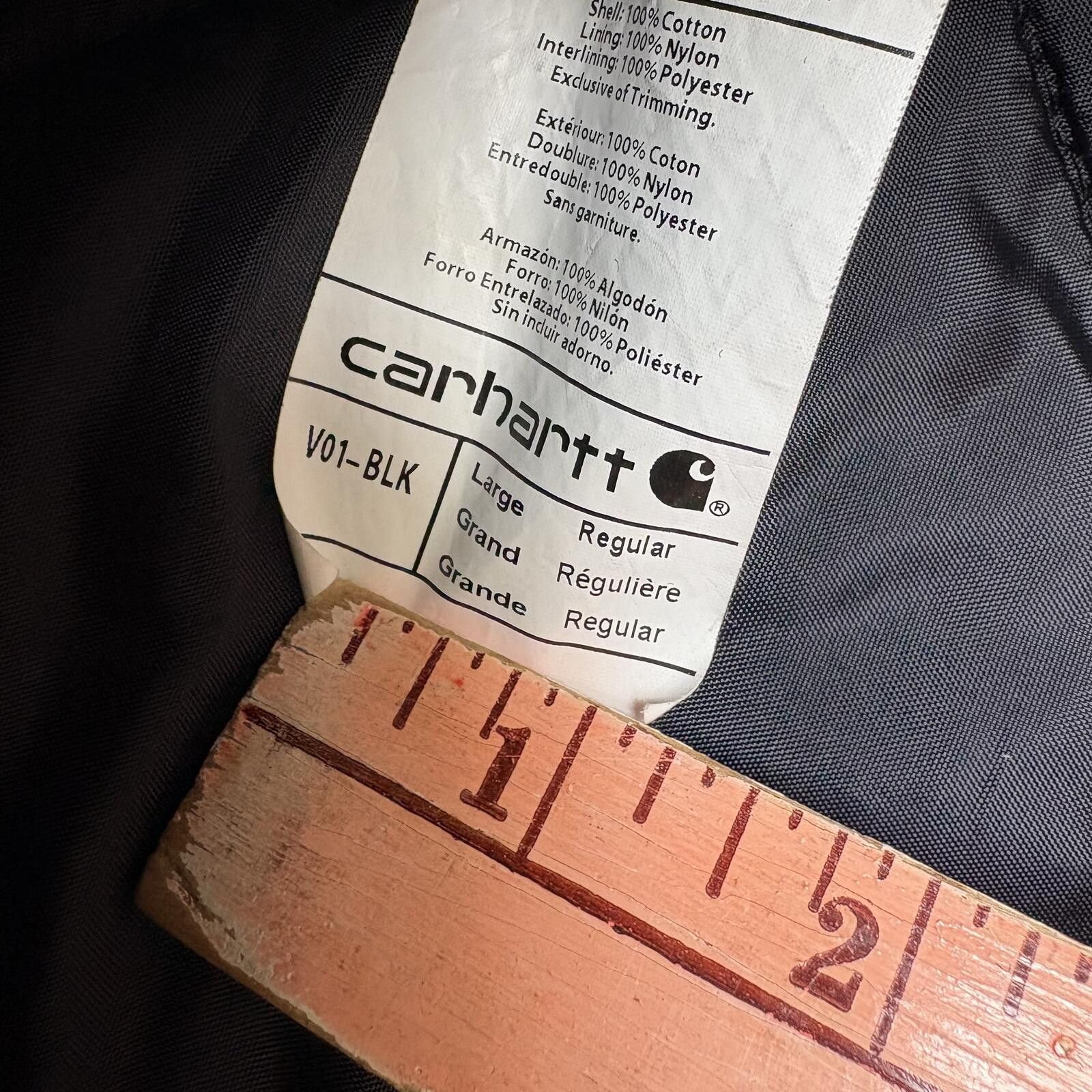 Carhartt Vintage 90s Y2K Black Carhartt Workwear Grunge Canvas Vest Size US L / EU 52-54 / 3 - 5 Thumbnail