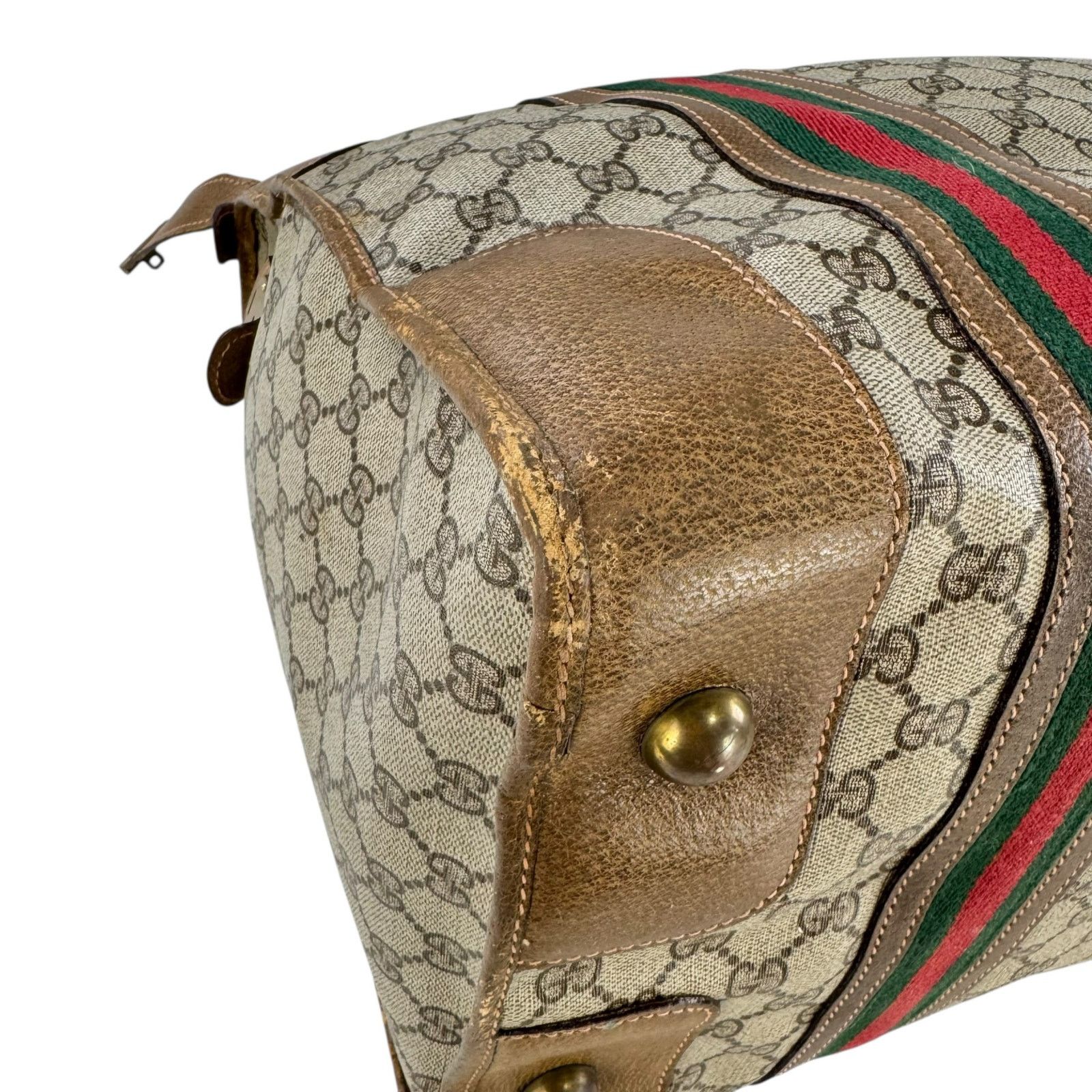 Gucci Gucci Vintage Monogram Sherry Line Travel Bag Size ONE SIZE - 11 Thumbnail