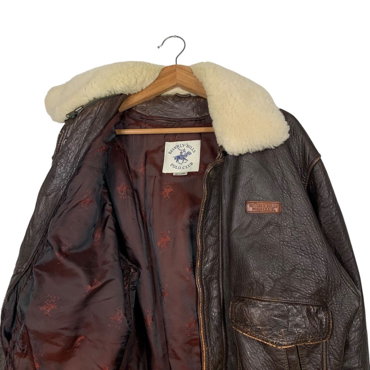 Beverly Hills Polo Club Vintage BEVERLY HILLS POLO CLUB A2 Leather Jacket #2354-C105 Size US M / EU 48-50 / 2 - 10 Thumbnail