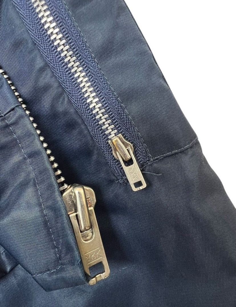 Vintage Vintage 80s Aviator Flight Zipper Navy Bomber Jacket Size US M / EU 48-50 / 2 - 8 Thumbnail