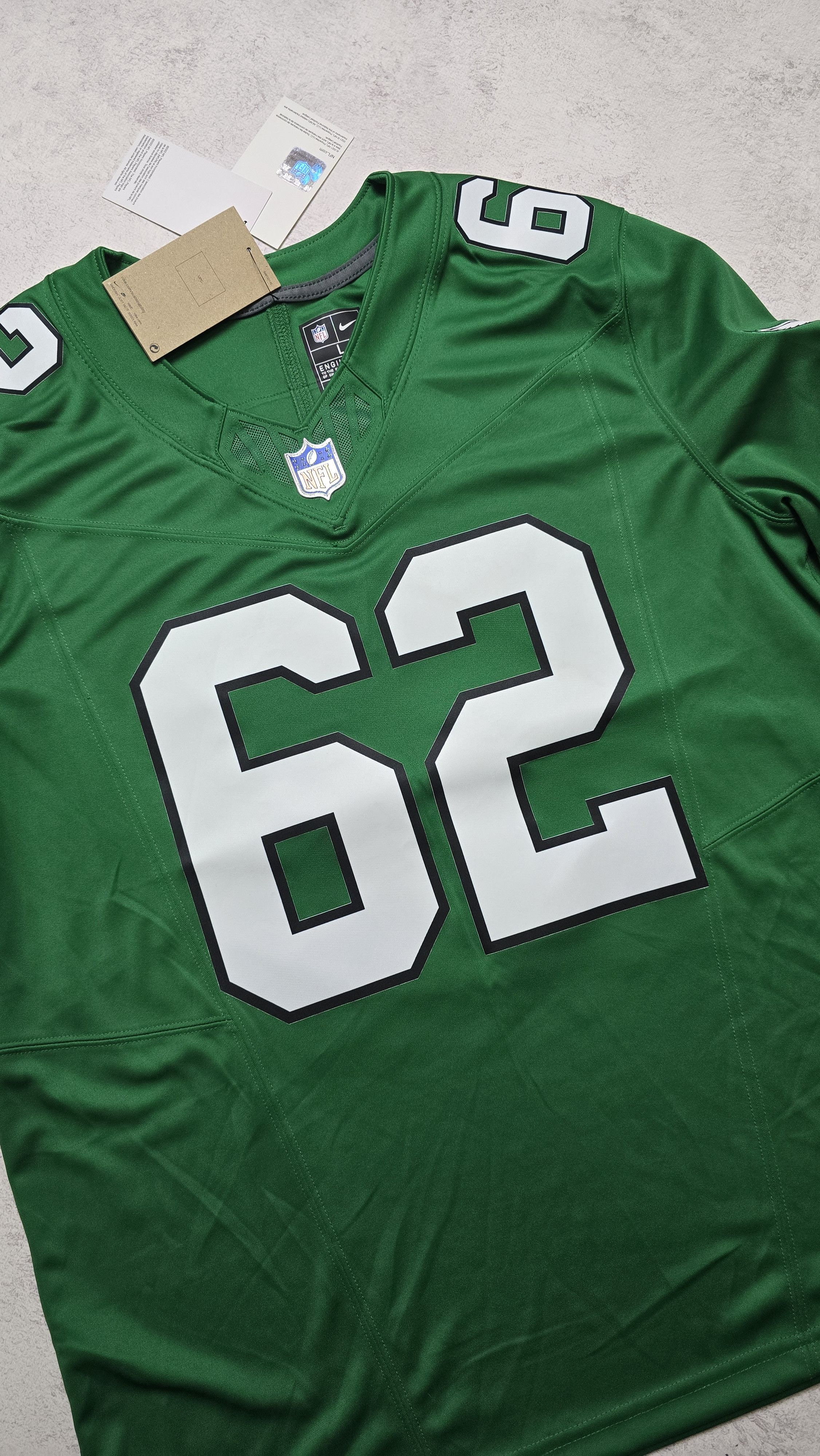 Nike Jason Kelce Philadelphia Eagles FUSE Limited Jersey Kelly Size US L / EU 52-54 / 3 - 14 Thumbnail