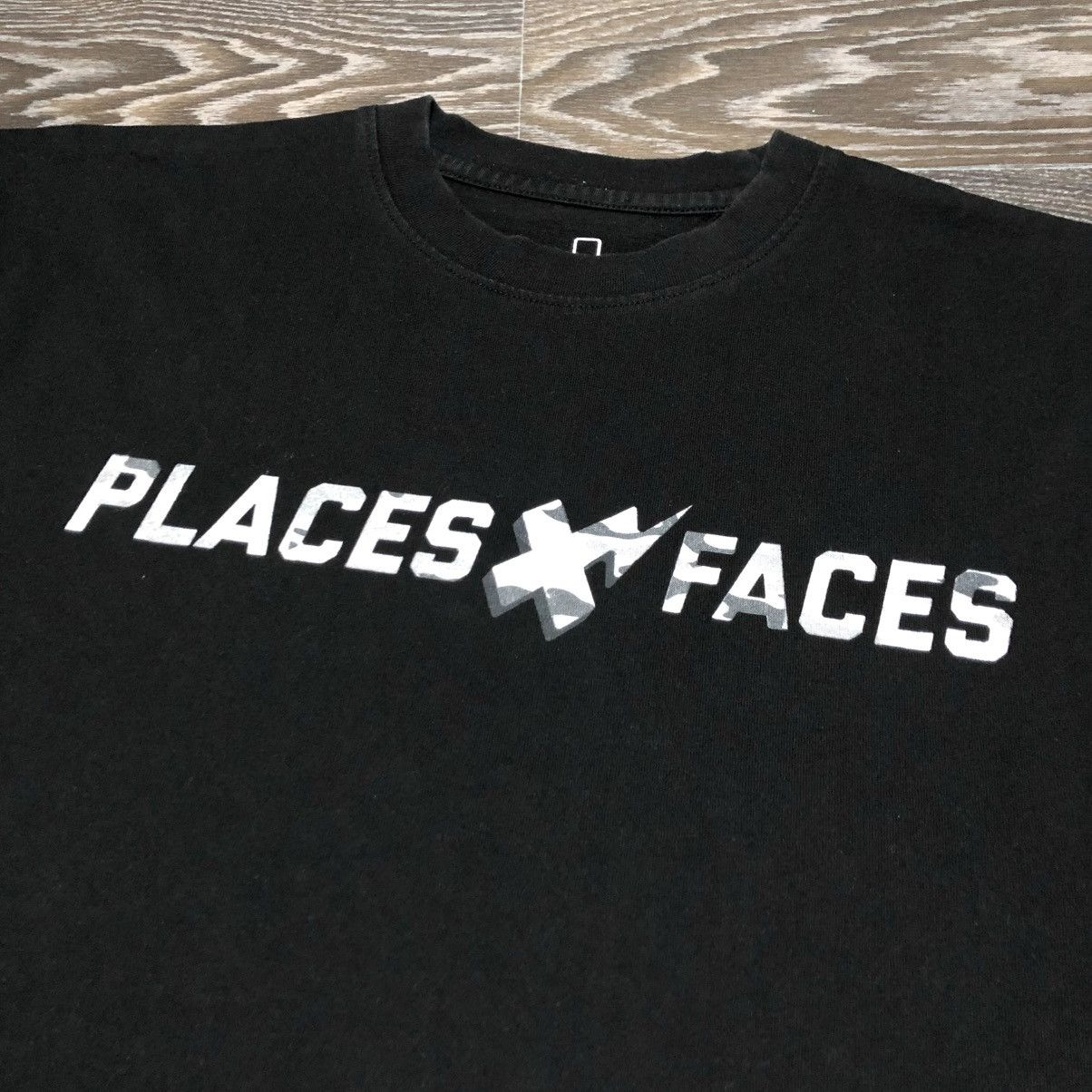 Places + Faces PLACES + FACES Camo Graphic Backprint Heavyweight Tee Shirt Size US M / EU 48-50 / 2 - 3 Thumbnail