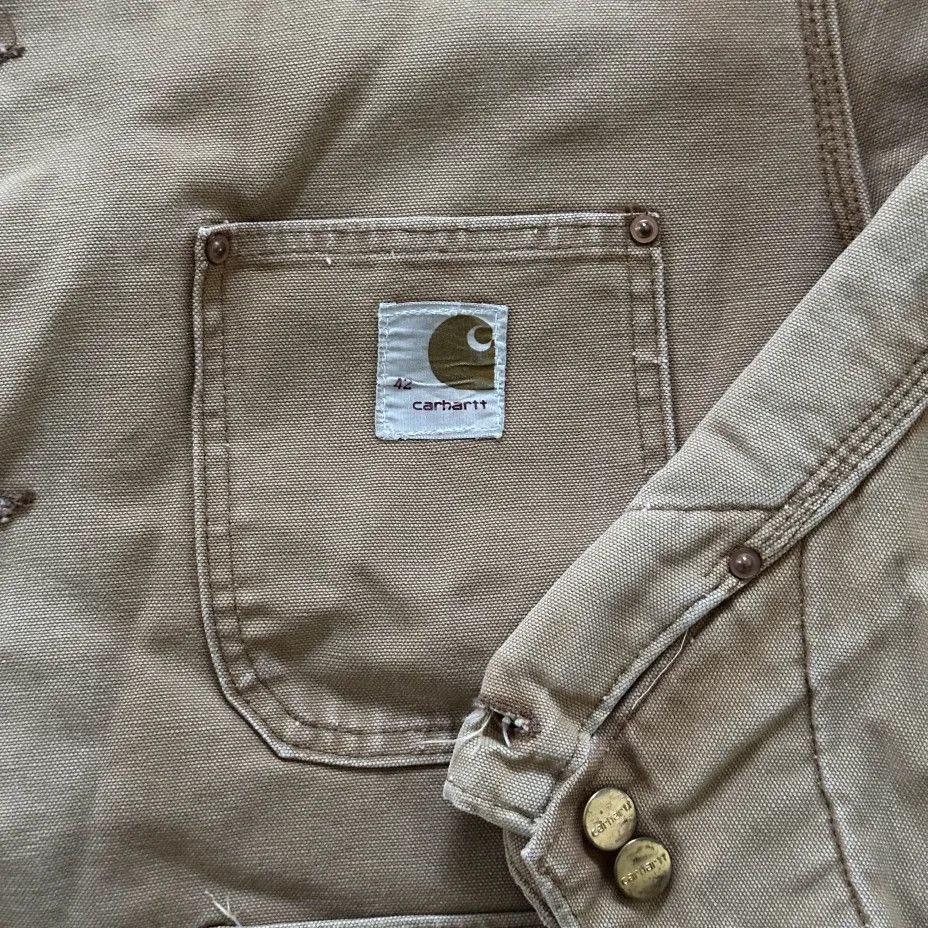 Carhartt Vintage 70s Carhartt Blanket Lined Chore Coat Size 42 Size US M / EU 48-50 / 2 - 2 Thumbnail