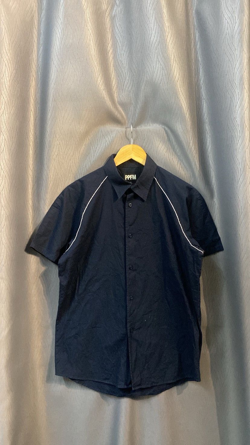Japanese Brand ‼️NEED GONE‼️PPFM Shirt Button Up Dark Blue Small Size US S / EU 44-46 / 1 - 1 Thumbnail