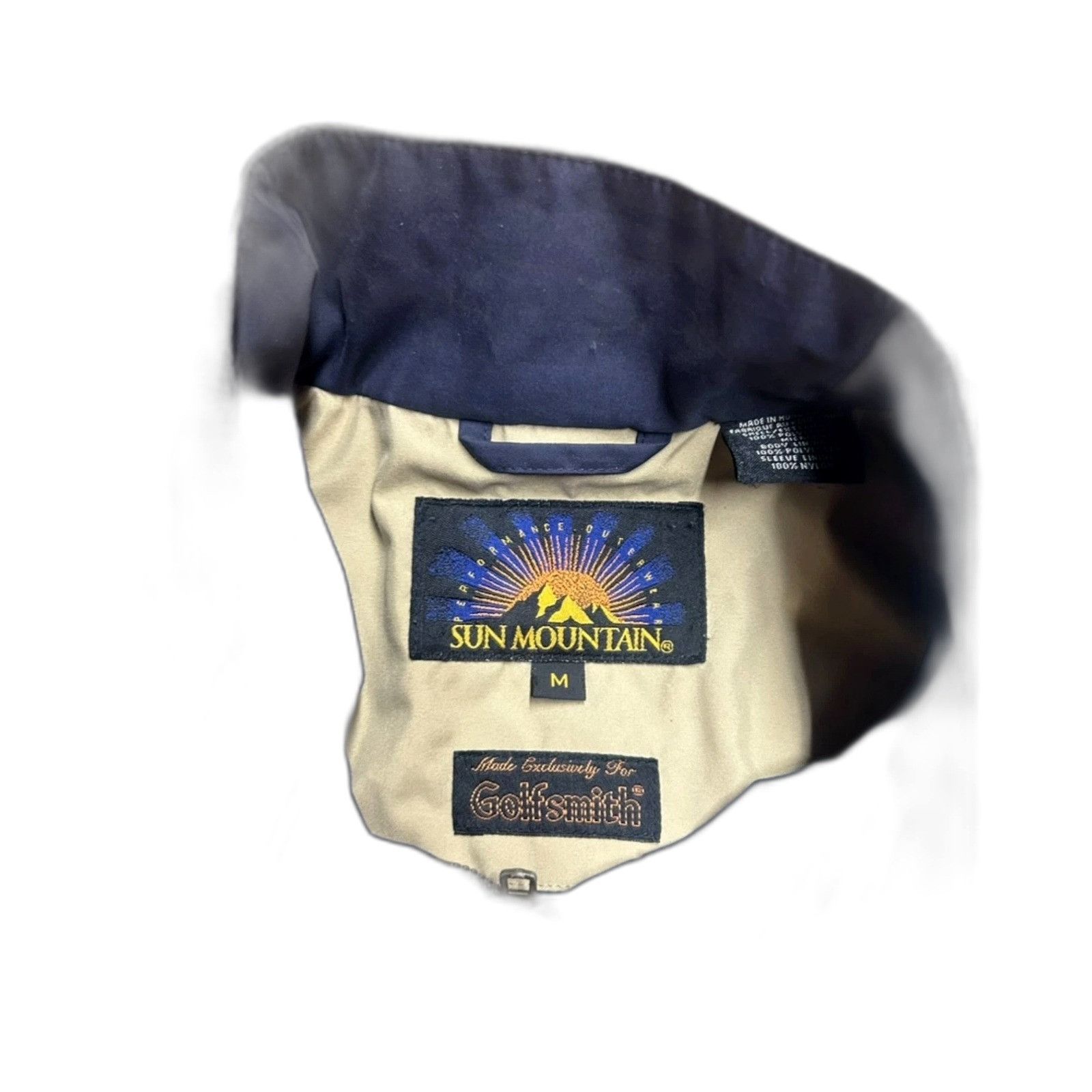 Sun Surf Sun Mountain Golfsmith Golf Jacket Vintage Men's Medium Beig Size US M / EU 48-50 / 2 - 4 Thumbnail