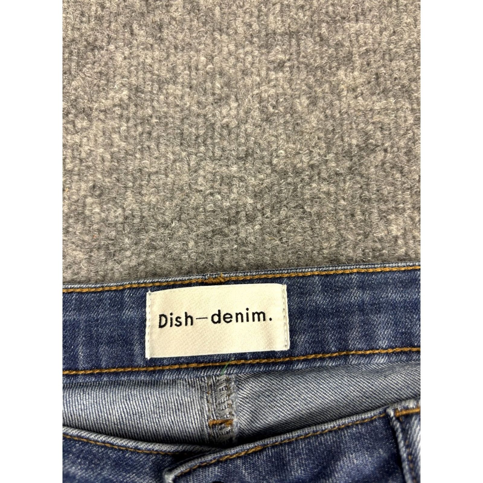 Denime Dish-denim Jeans Mens 31x31 Medium Wash Blue Skinny Stretch Slim Fit Denim Pants Size US 31 - 2 Thumbnail