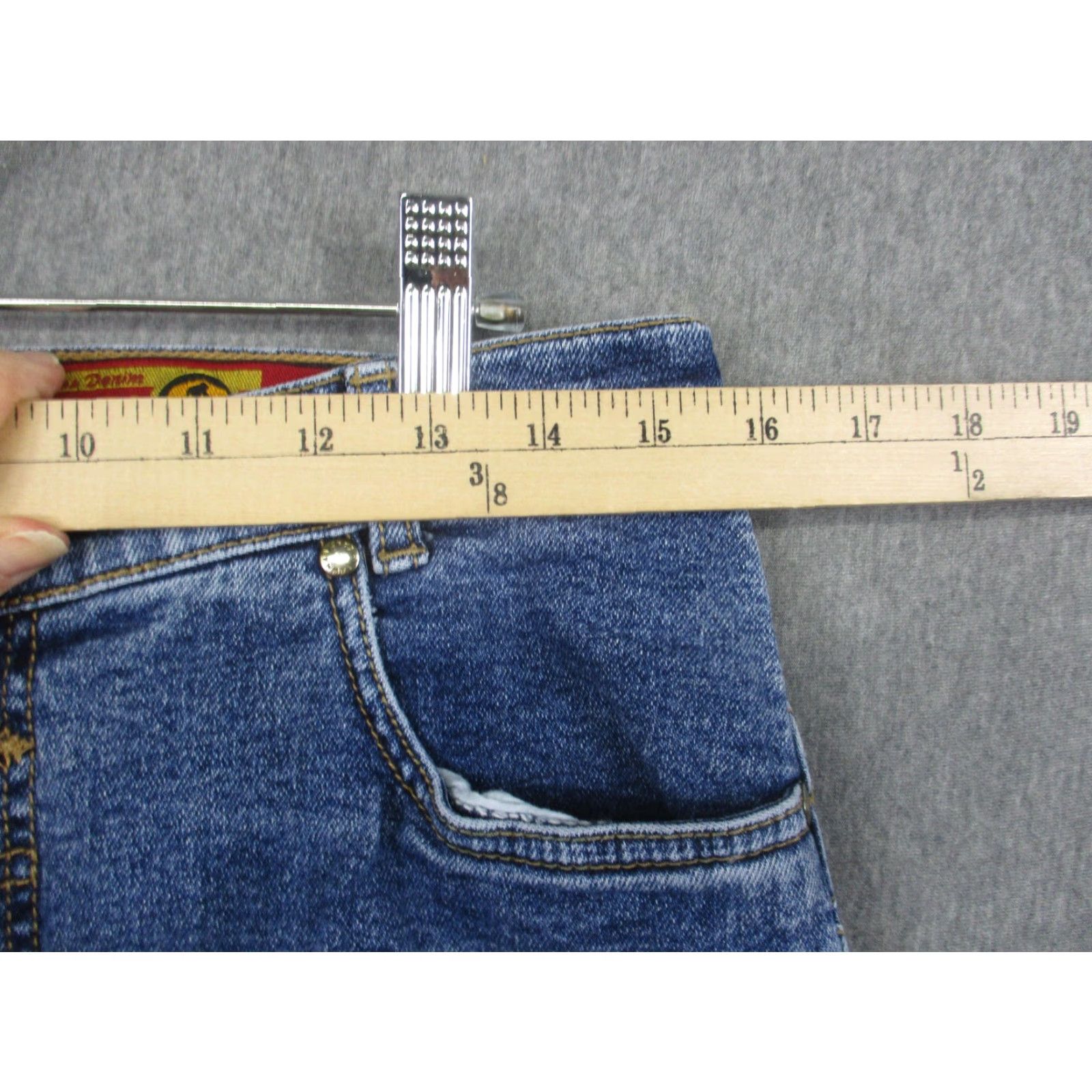 Denime VINTAGE Lawman Jeans Womens 9/10 Blue Relaxed Fit Western Cowboy Denim 90s Size 30" / US 8 / IT 44 - 5 Thumbnail
