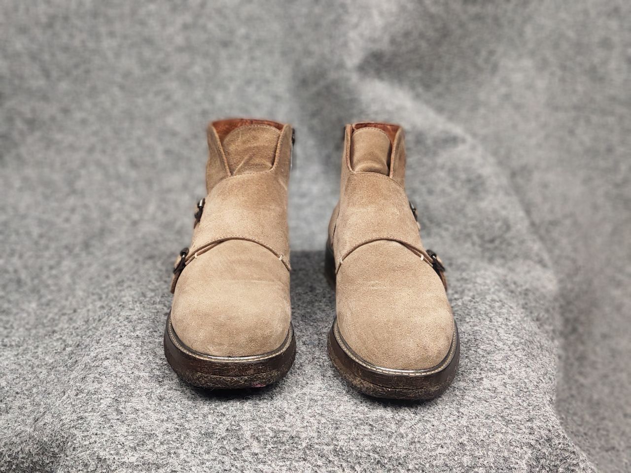 Other Camerlengo Italy Design Suede Brown Classic Buckle Boots Size US 6 / EU 39 - 13 Thumbnail