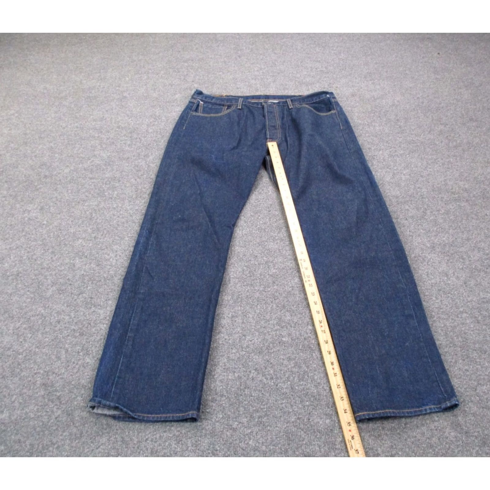 Levi's VINTAGE Levi's Jeans Mens 40 36 Blue Denim Bootcut 501 Work Dark Wash Boot Cut Mens Size US 38 / EU 54 - 3 Thumbnail