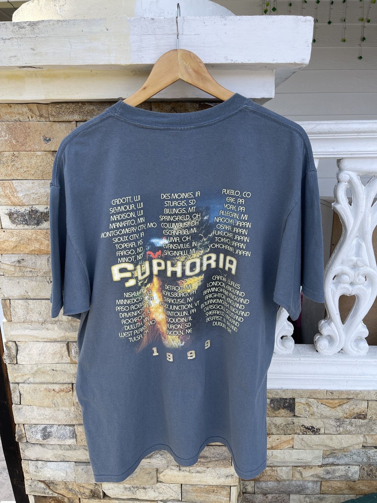 Band Tees Last Drop🔥Rare🔥Vintage 90s DEF LEPPARD Euphoria Giant Tee Size US L / EU 52-54 / 3 - 2 Thumbnail