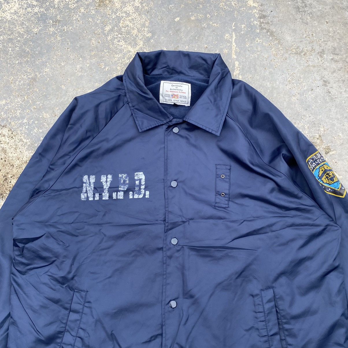 If Six Was Nine × Japanese Brand × Vintage vintage NYPD police department light coach jacket Size US XL / EU 56 / 4 - 4 Thumbnail