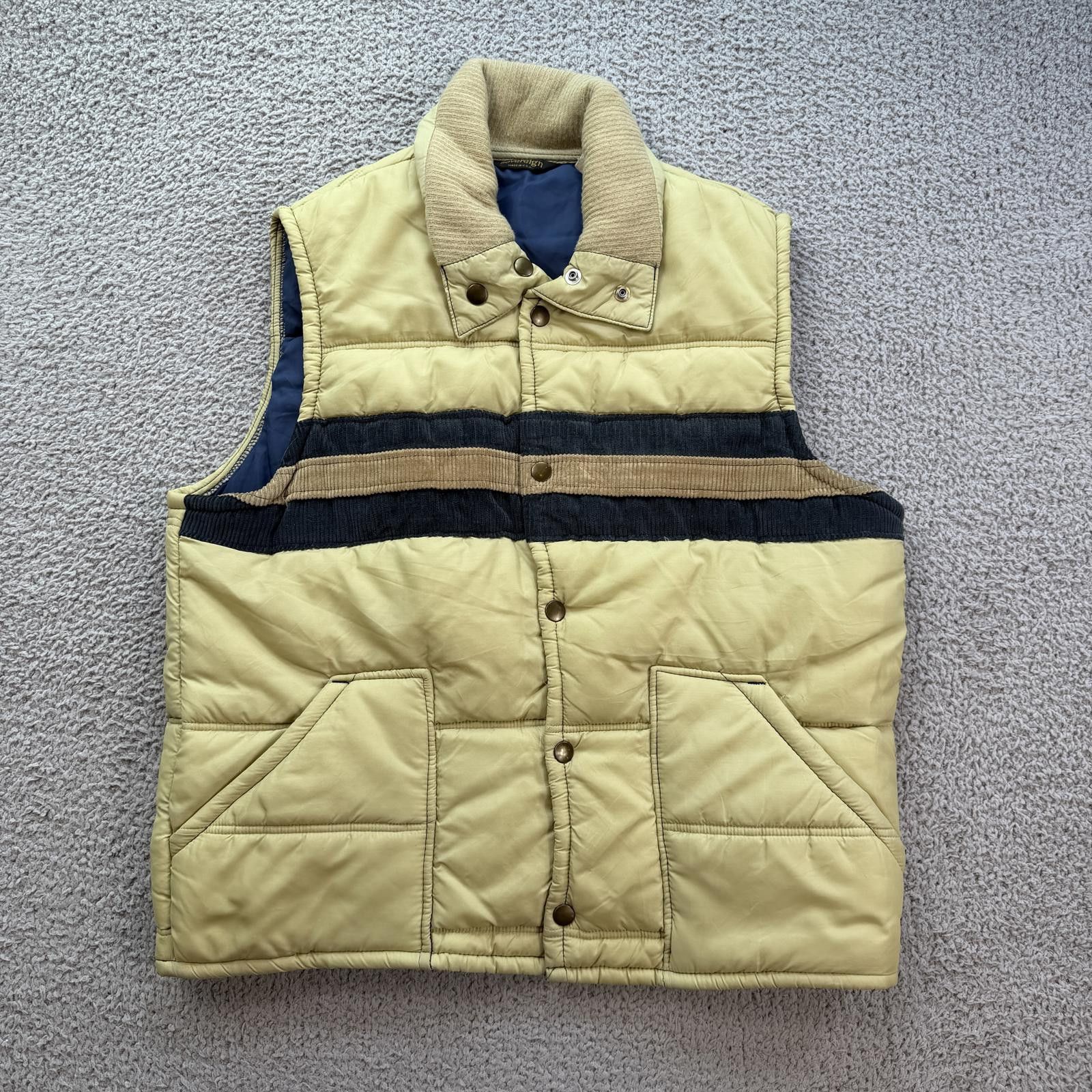 Sovereign Code Vintage 70s Sovereign Puffer Vest Yellow USA Made Mens M Size US M / EU 48-50 / 2 - 1 Thumbnail