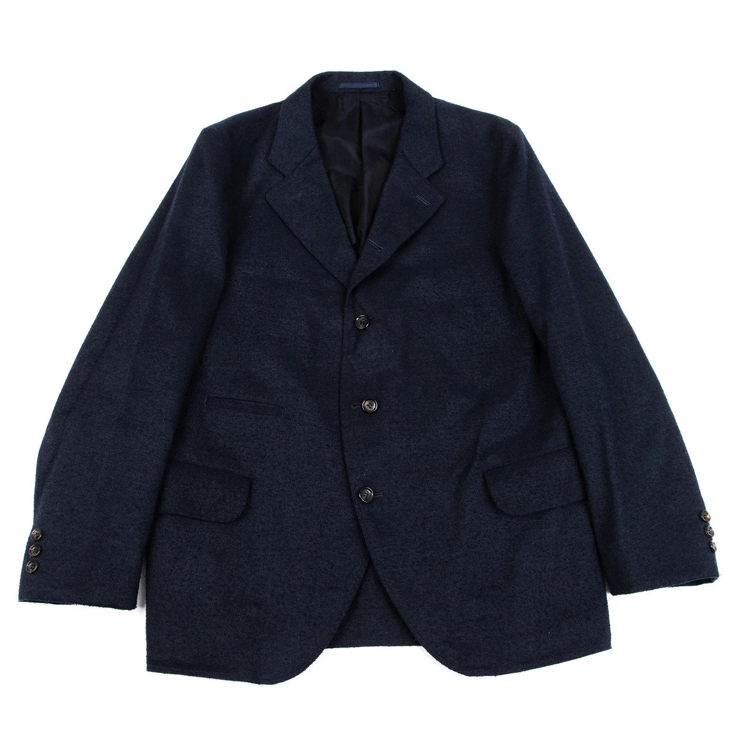 Comme des Garcons Homme Plus Polyester 4B Jacket in Navy, Size M Size US M / EU 48-50 / 2 - 1 Thumbnail