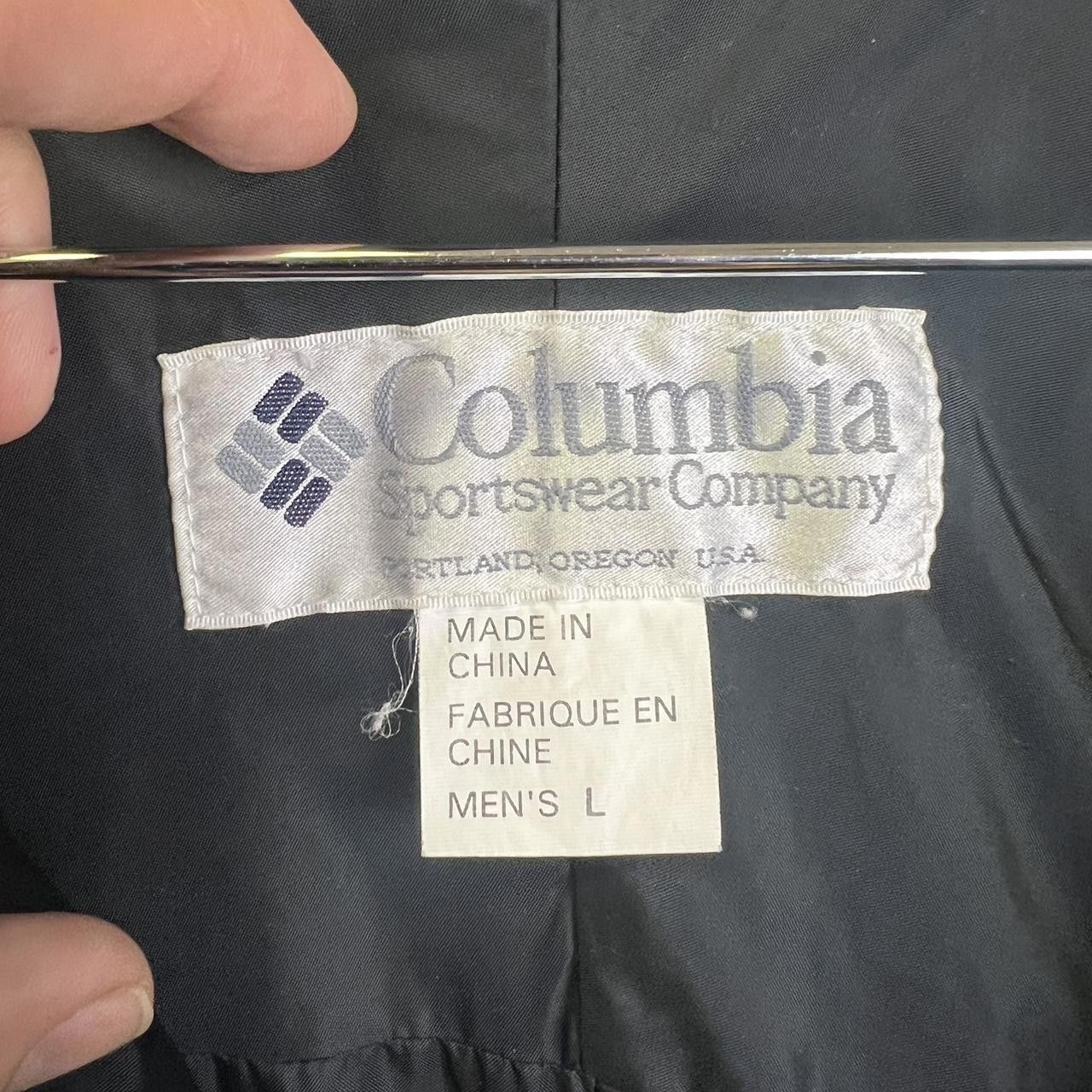 Columbia 90s Columbia Black Anorak Jacket with Purple Accents Vintage Size US L / EU 52-54 / 3 - 6 Thumbnail