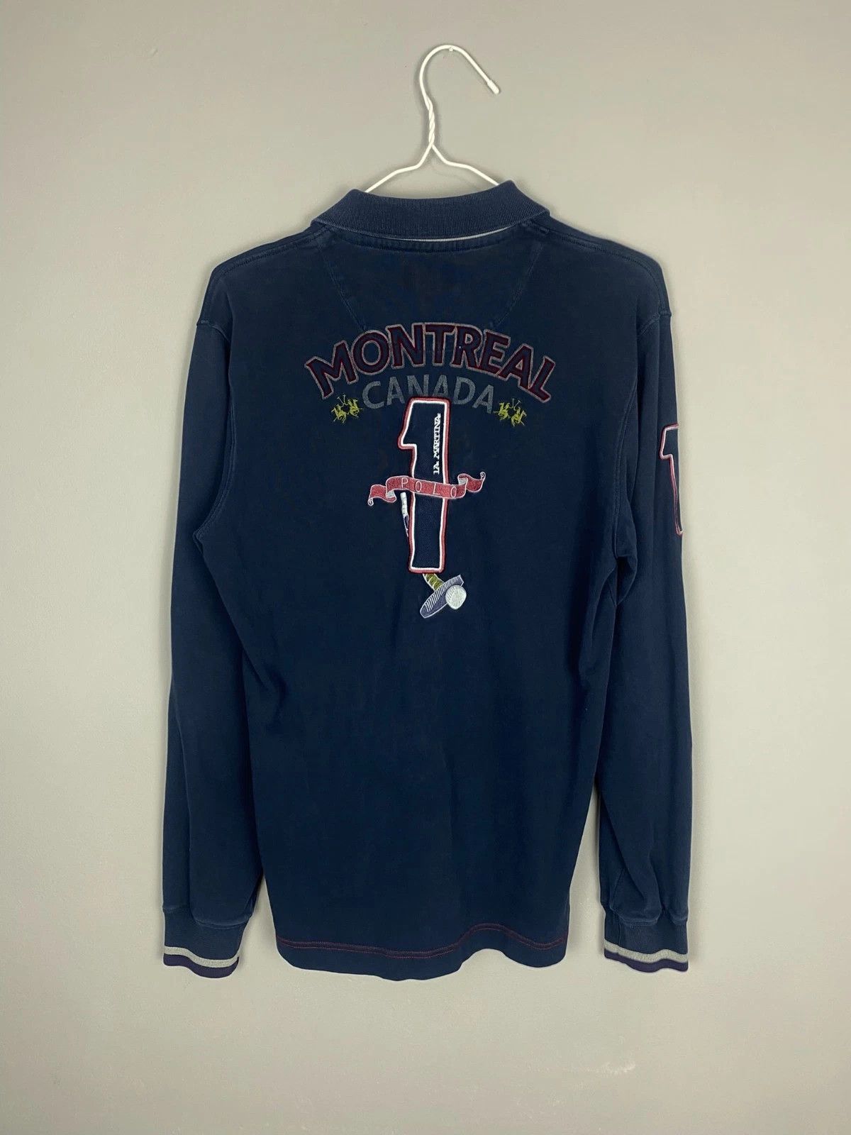 La Martina La Martina Montreal Canada Longsleeve Polo Rugby Shirt Size US L / EU 52-54 / 3 - 3 Thumbnail