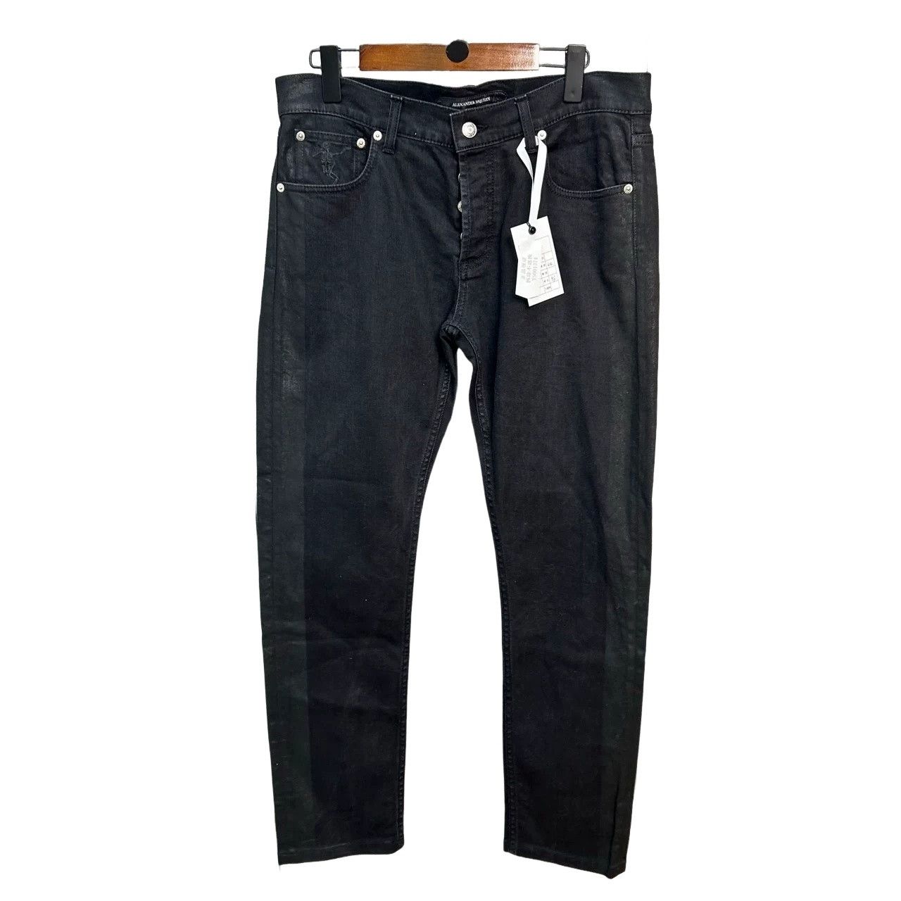 Alexander McQueen Alexander McQueen Black Denim Jeans Size 34 Size US 34 / EU 50 - 1 Thumbnail