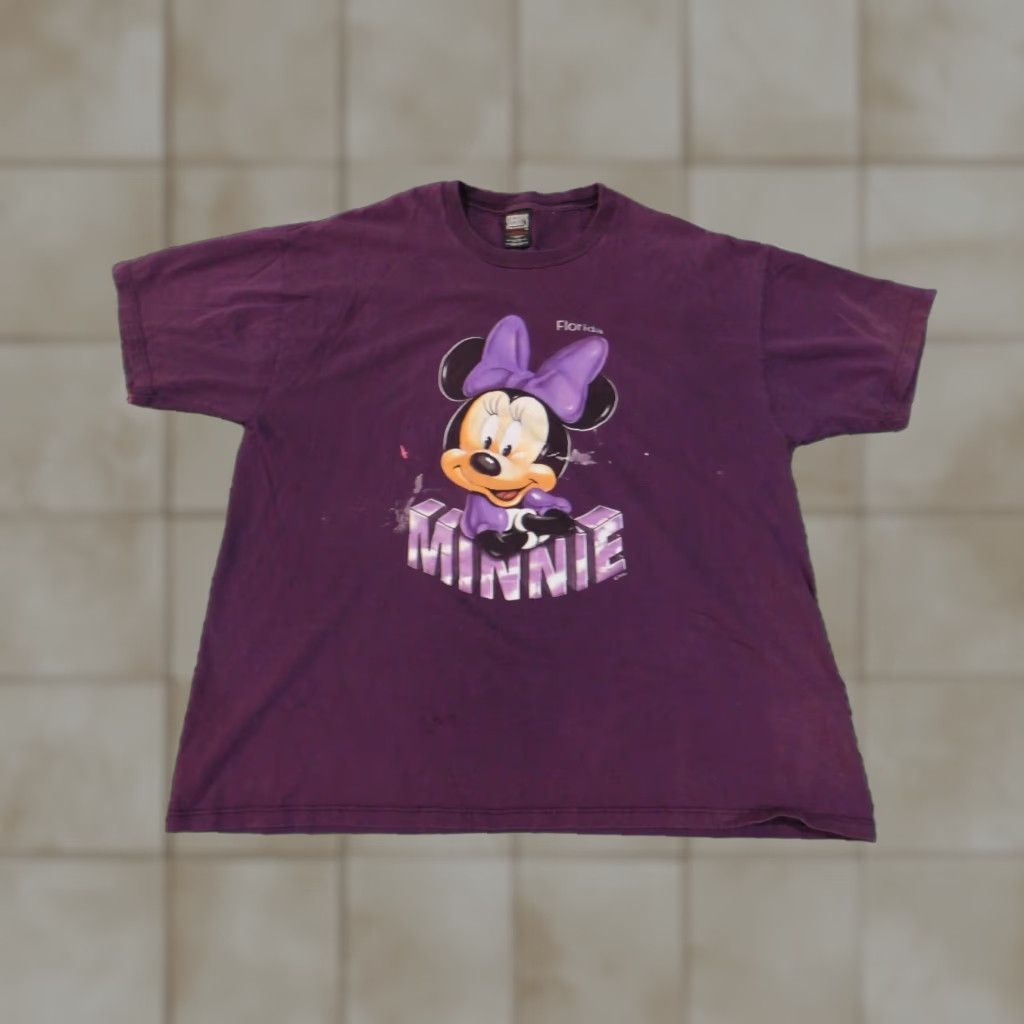 Disney minnie mouse shirt xxl mens vintage disney purple t-shirt crew neck cotton solid graphic print 90s retro Disney Mens 2XL Purple Size US XXL / EU 58 / 5 - 1 Thumbnail