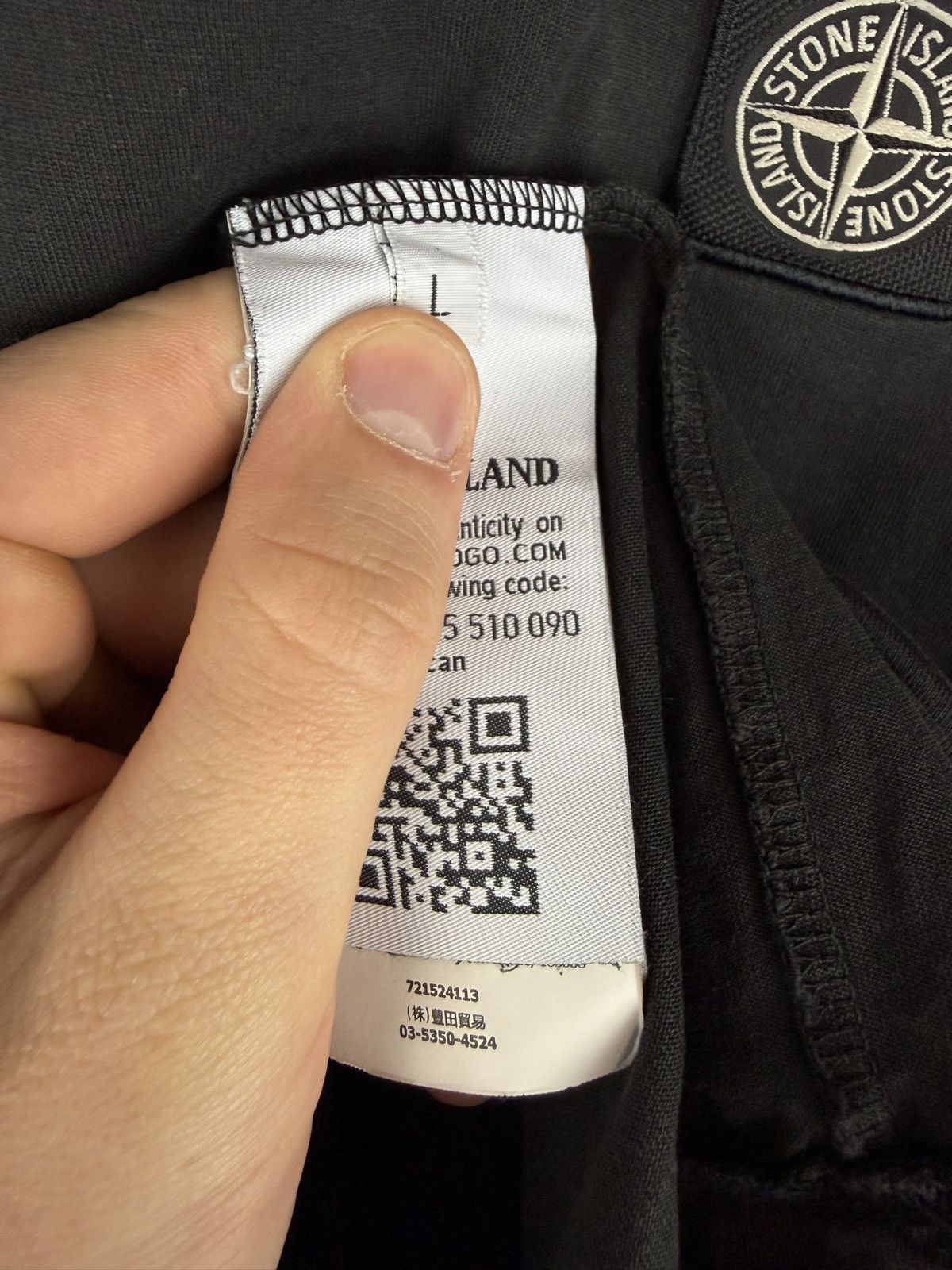 Stone Island Black Stone Island t-shirt Size US L / EU 52-54 / 3 - 7 Thumbnail