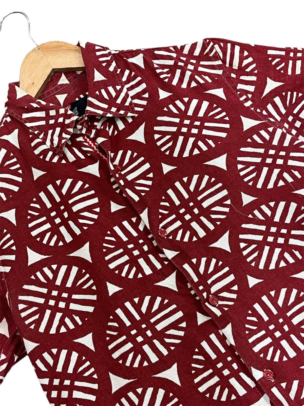 Diesel × Vintage Diesel Abstract Print Linen Blend Knit Hawaiian Shirt Size US M / EU 48-50 / 2 - 2 Thumbnail