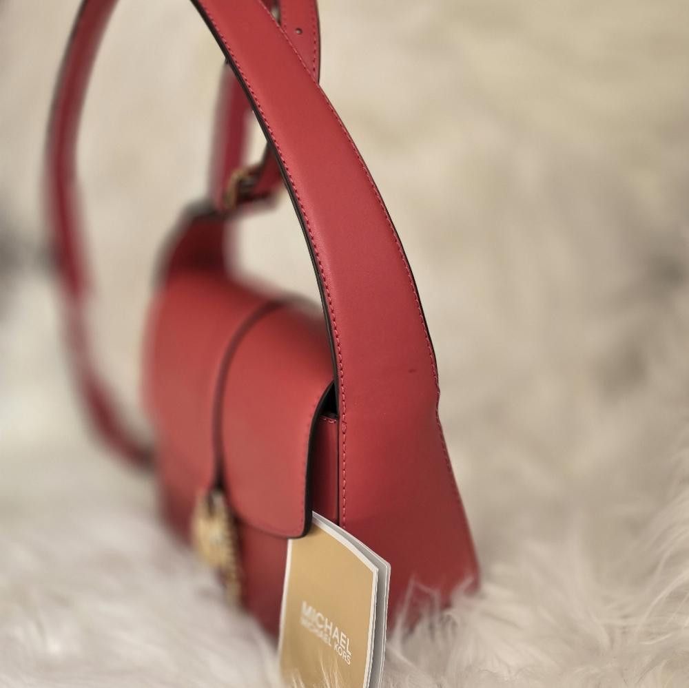 Michael Kors Michael Kors Lyra Small Flap Crossbody Leather Handbag Size ONE SIZE - 5 Thumbnail