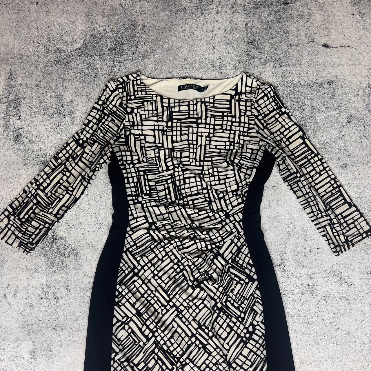 Lauren Ralph Lauren Lauren Ralph Lauren Women's Dress Size 4 White Black ‘ Size S / US 4 / IT 40 - 2 Thumbnail
