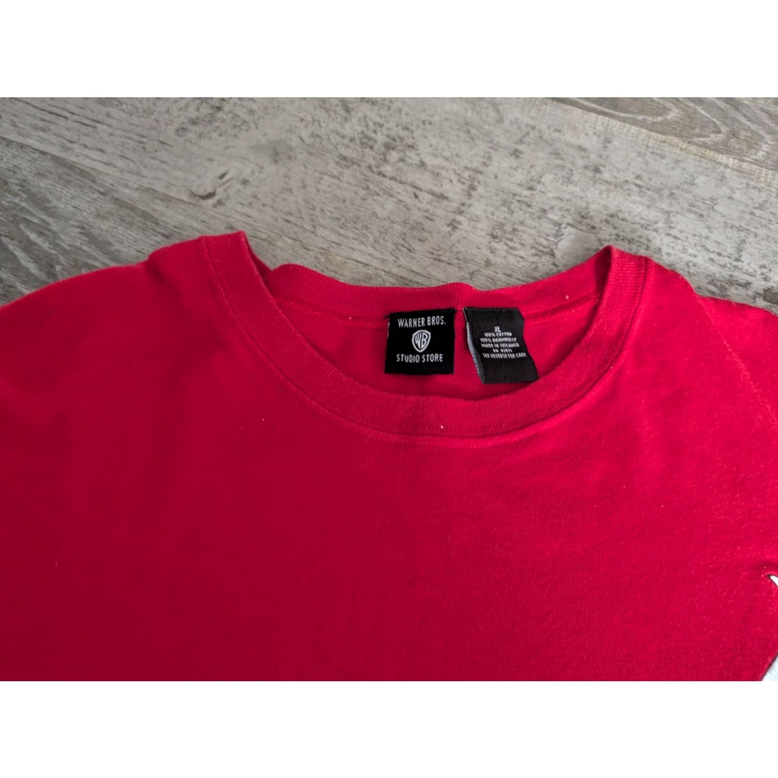 Vintage VINTAGE Warner Bros. Tom & Jerry Embroidered Pocket T-Shirt XL Red 90s Cartoon Mens Size US XL / EU 56 / 4 - 5 Thumbnail