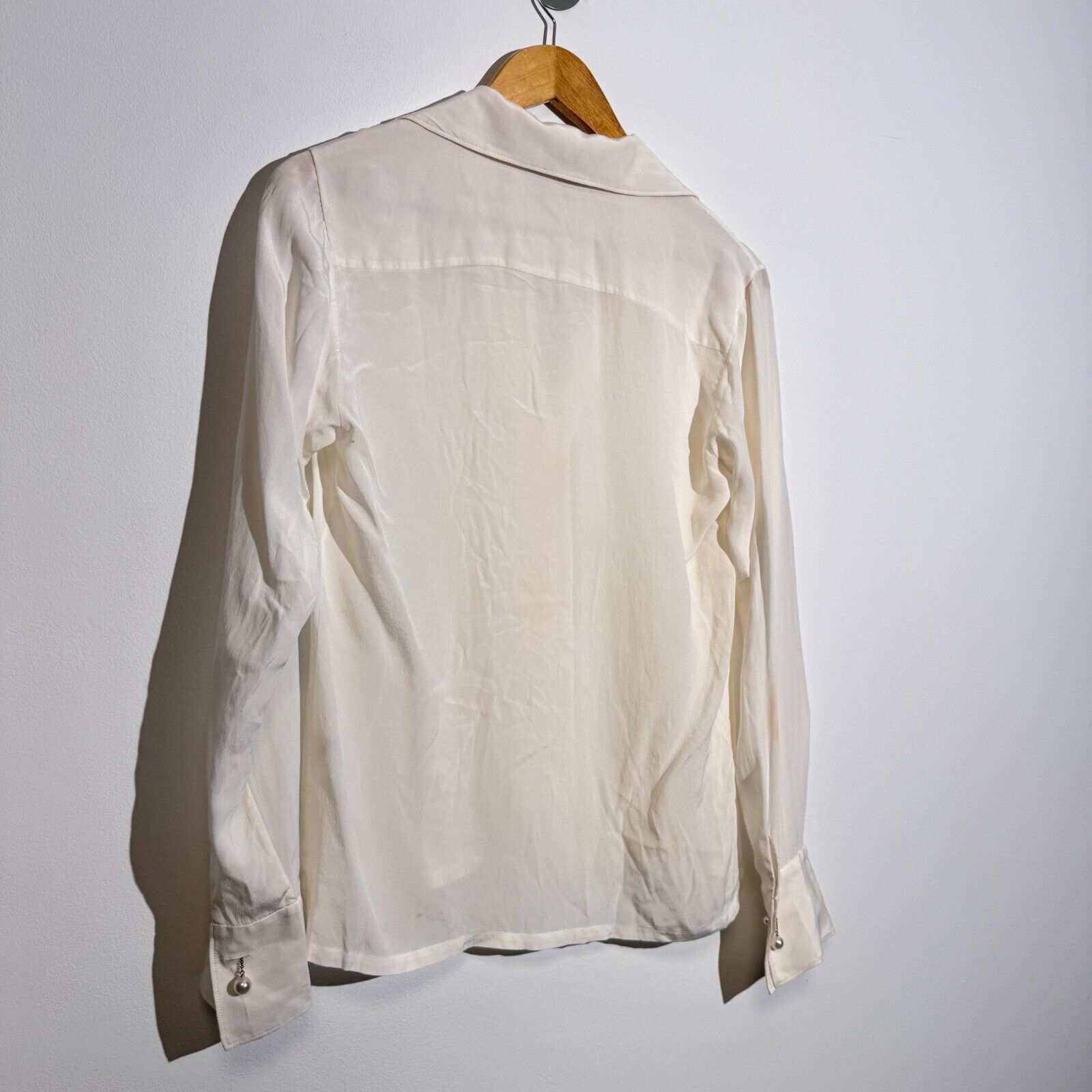 Lauren Ralph Lauren × Vintage Ralph Lauren Purple Label Women's White Silk Shirt Size 6US Size US S / EU 44-46 / 1 - 14 Thumbnail