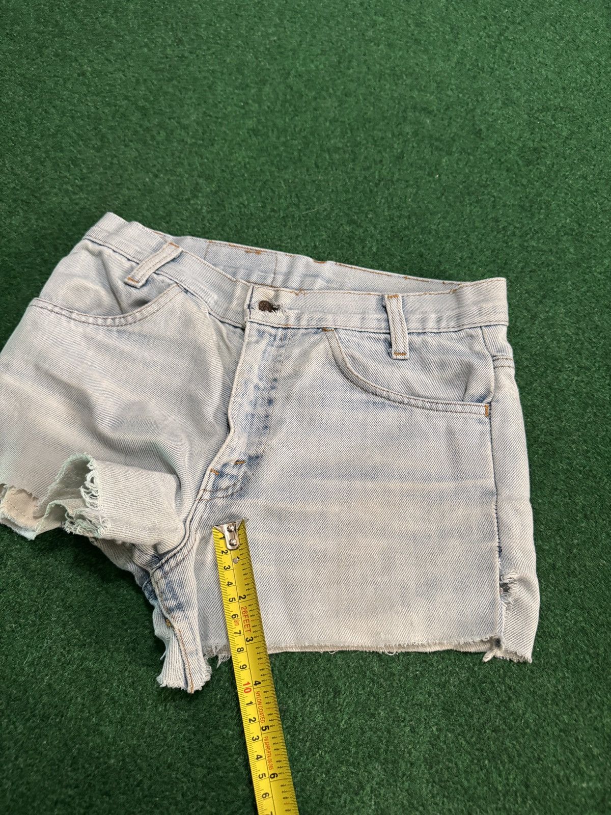 Levi's Vintage Clothing Levis Cutoff Jorts 28 Light Wash Distressed Denim Shorts Size 28" / US 6 / IT 42 - 8 Thumbnail