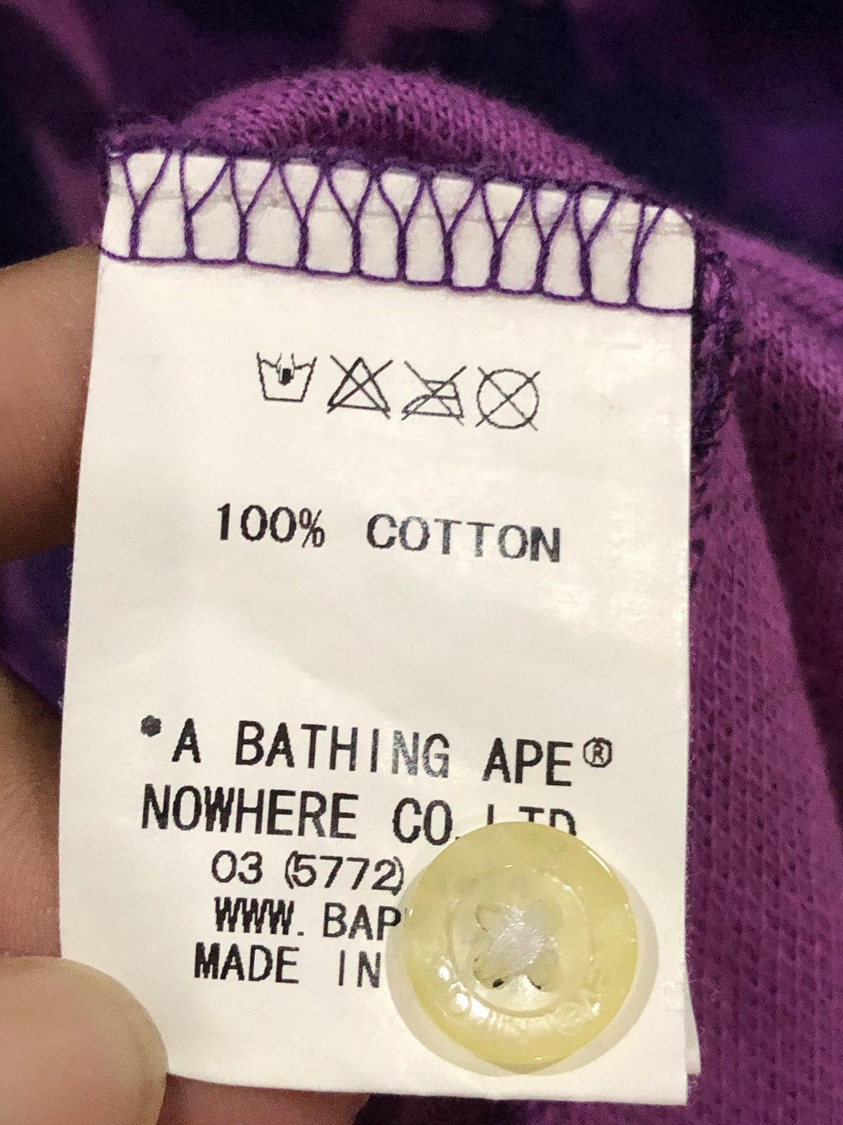 Bape BAPE Fire Camo Polo Shirts Purple Camo Flame A Bathing Ape Size US M / EU 48-50 / 2 - 6 Thumbnail