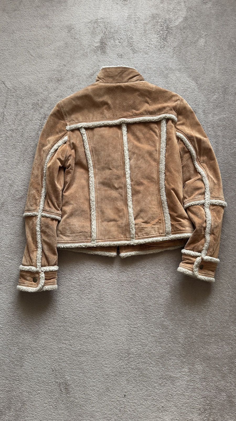 Japanese Brand Vintage Suede Leather Shearling Trimmed Jacket y2k gucci ysl Size US M / EU 48-50 / 2 - 5 Thumbnail