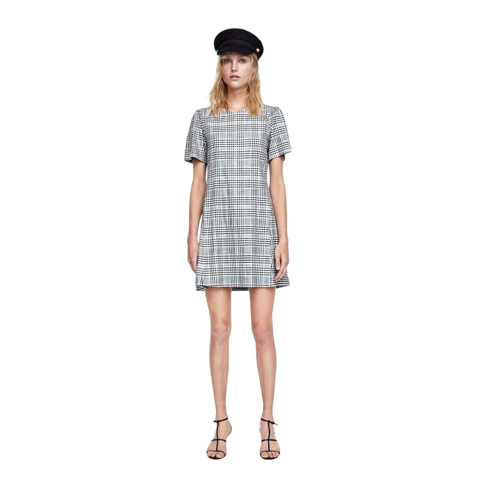 Zara Zara Black & White Aztec Twist Front Mini Dress Small | Grailed