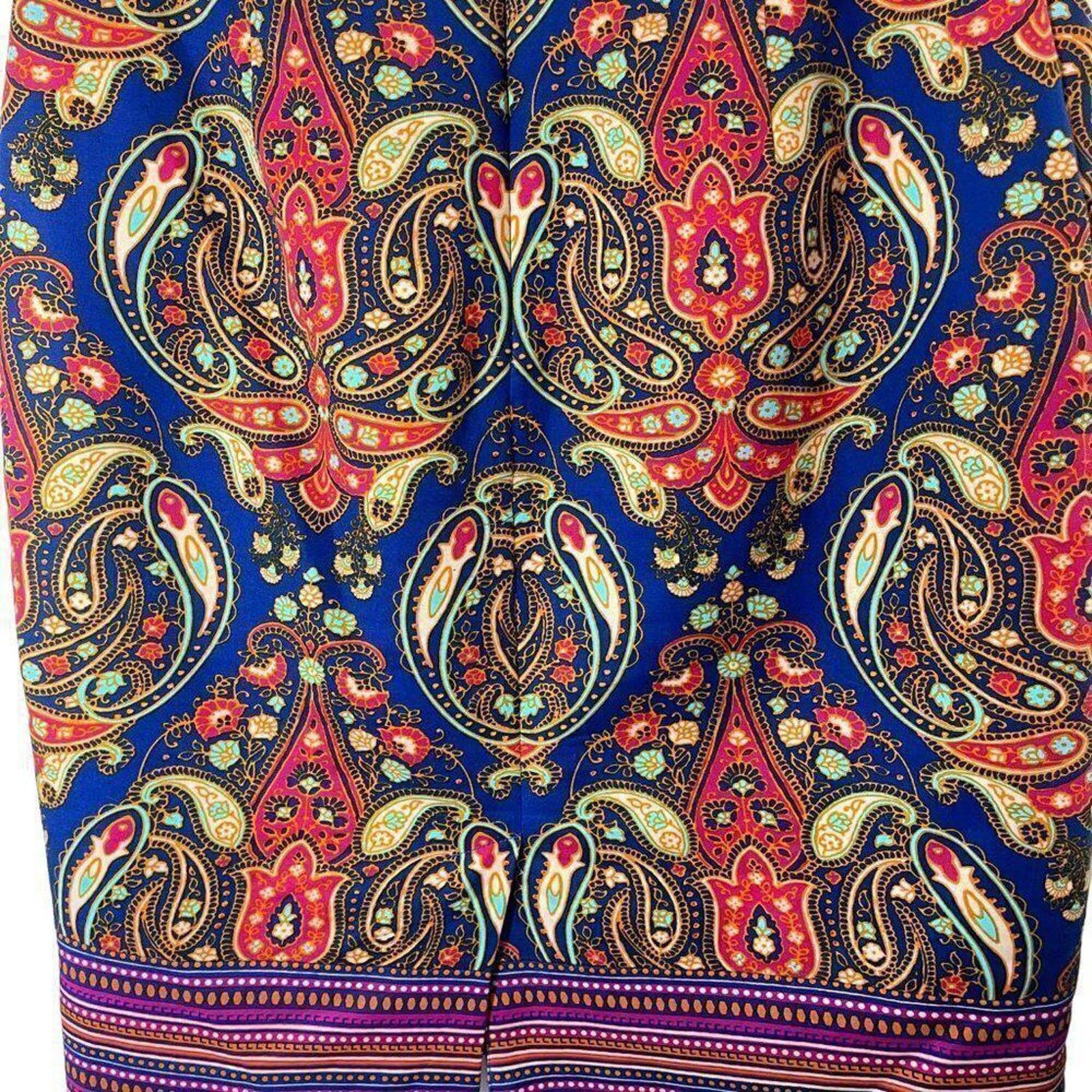 Merona Merona Women's Stretch Paisley Print Skirt - Size 10 Size 32" / US 10 / IT 46 - 3 Thumbnail