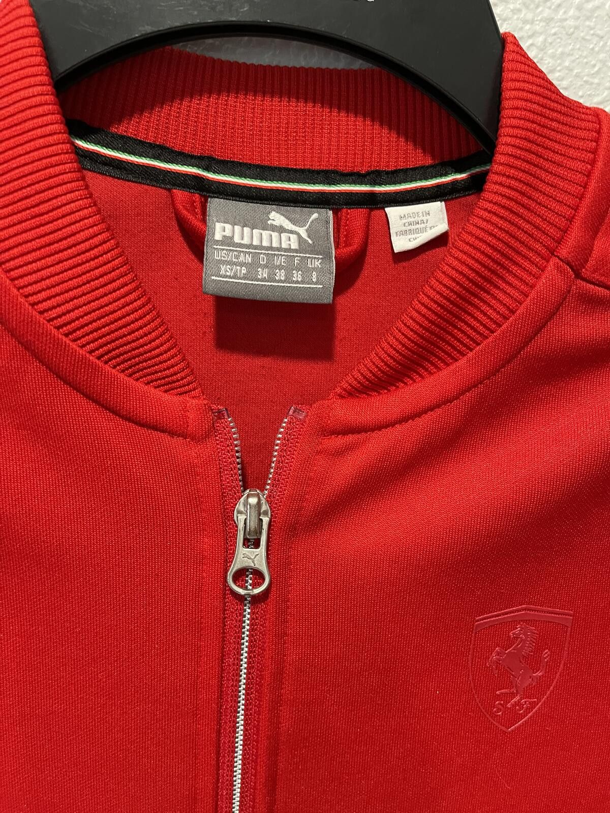 Puma Puma Ferrari Red Zip-Up Jacket Size XS / US 0-2 / IT 36-38 - 2 Thumbnail