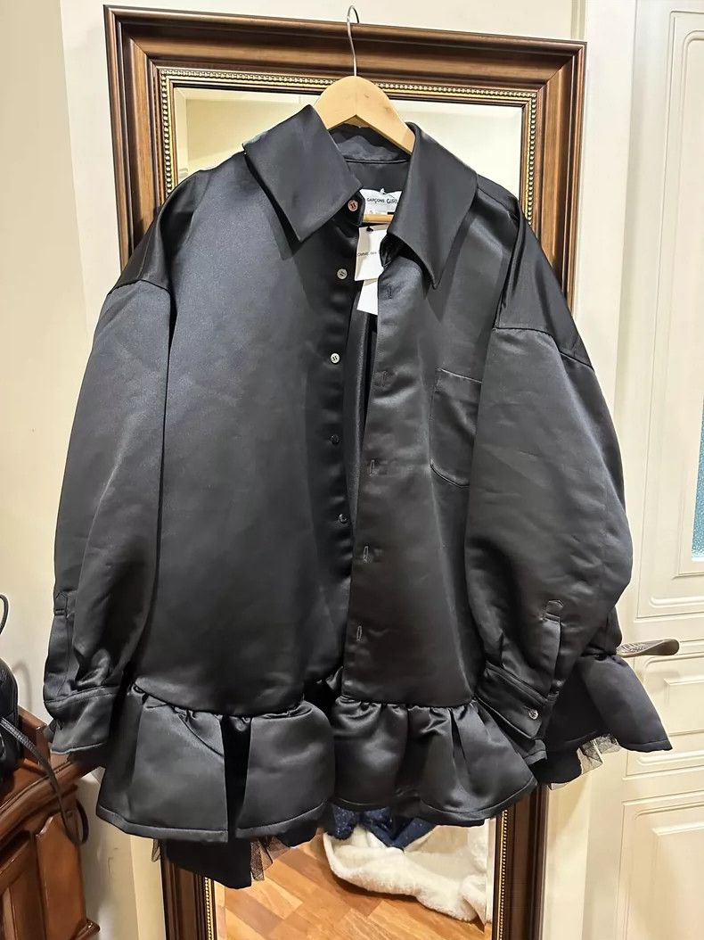 Comme des Garcons Comme Des Garcons Black hem lace jacket 2505-Nextarrow Size S / US 4 / IT 40 - 1 Thumbnail