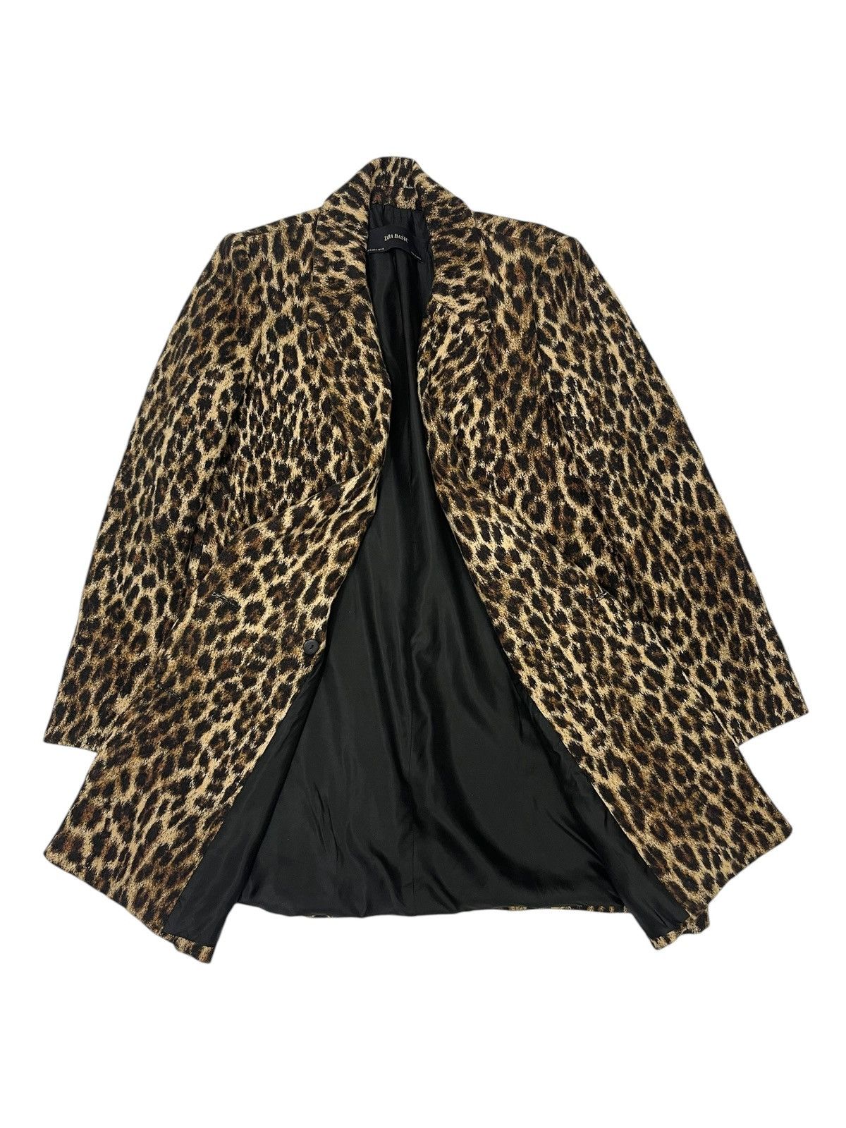 Zara 🔥Vintage Zara Leopard Wool Coat Jacket Size M / US 6-8 / IT 42-44 - 3 Thumbnail