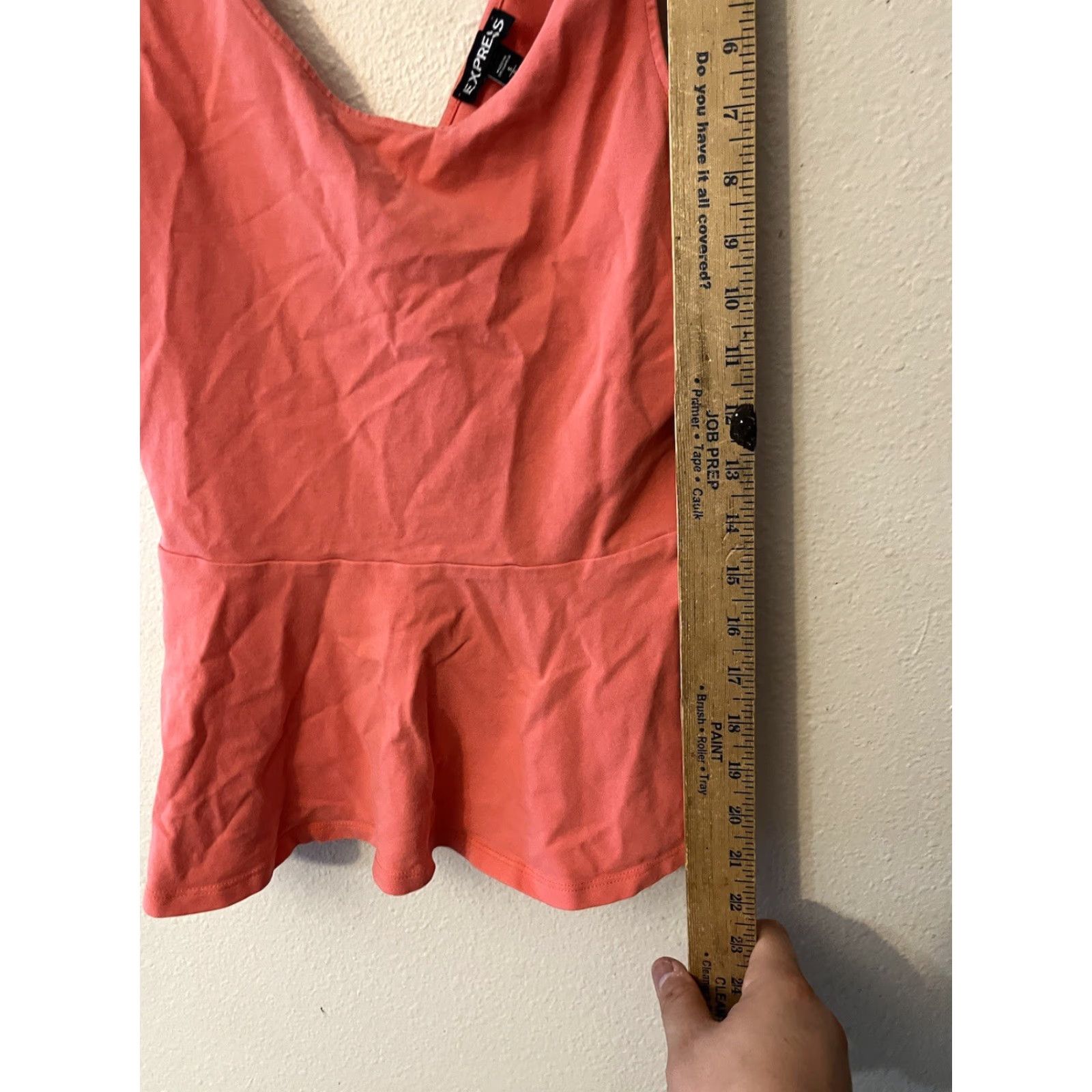 Express Express Pink Blouse Tank Top Peplum Back Strappy Coral Beach S Size S / US 4 / IT 40 - 4 Thumbnail