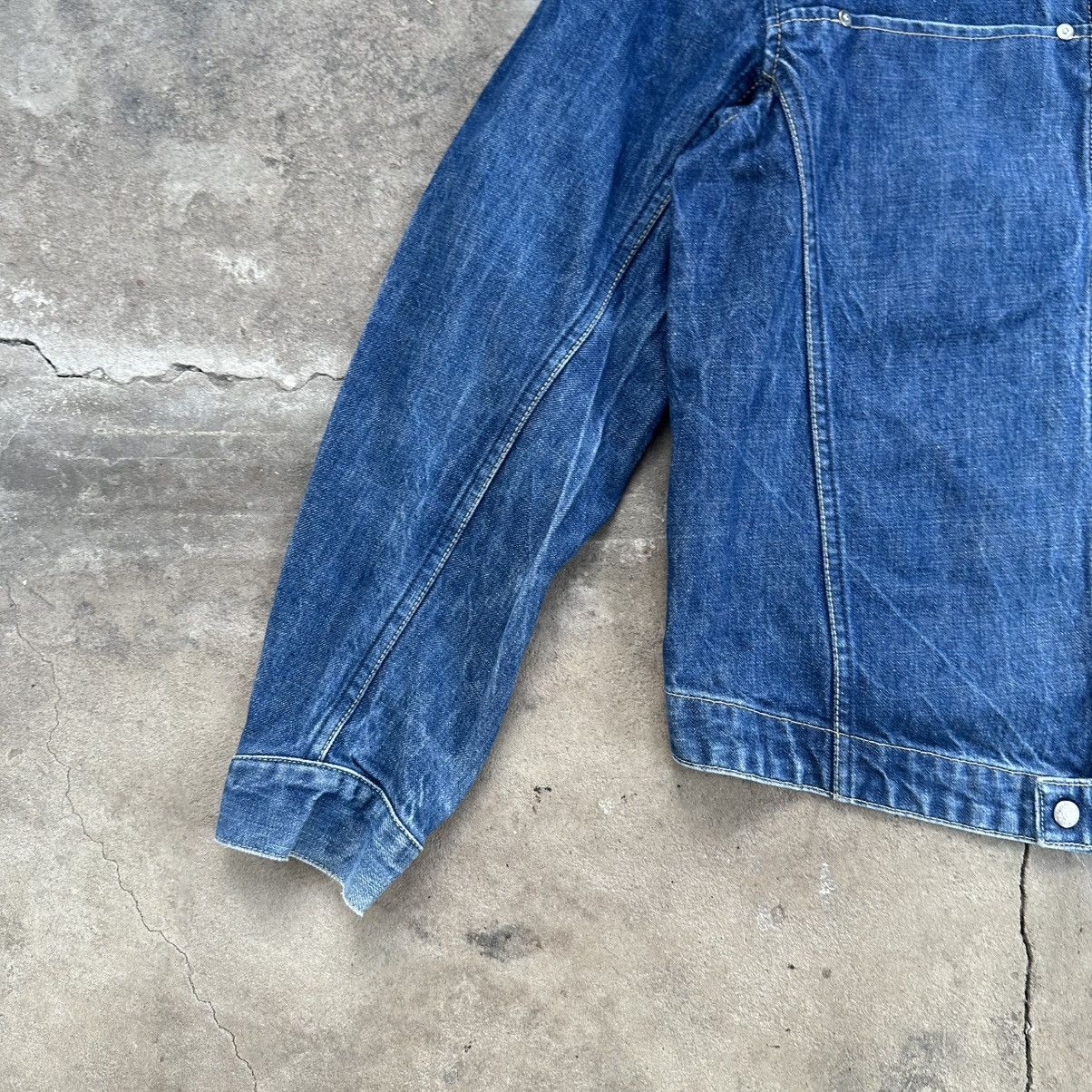 Levi's Levis Engineered Jeans Snap Button Denim Jacket Size US L / EU 52-54 / 3 - 3 Thumbnail