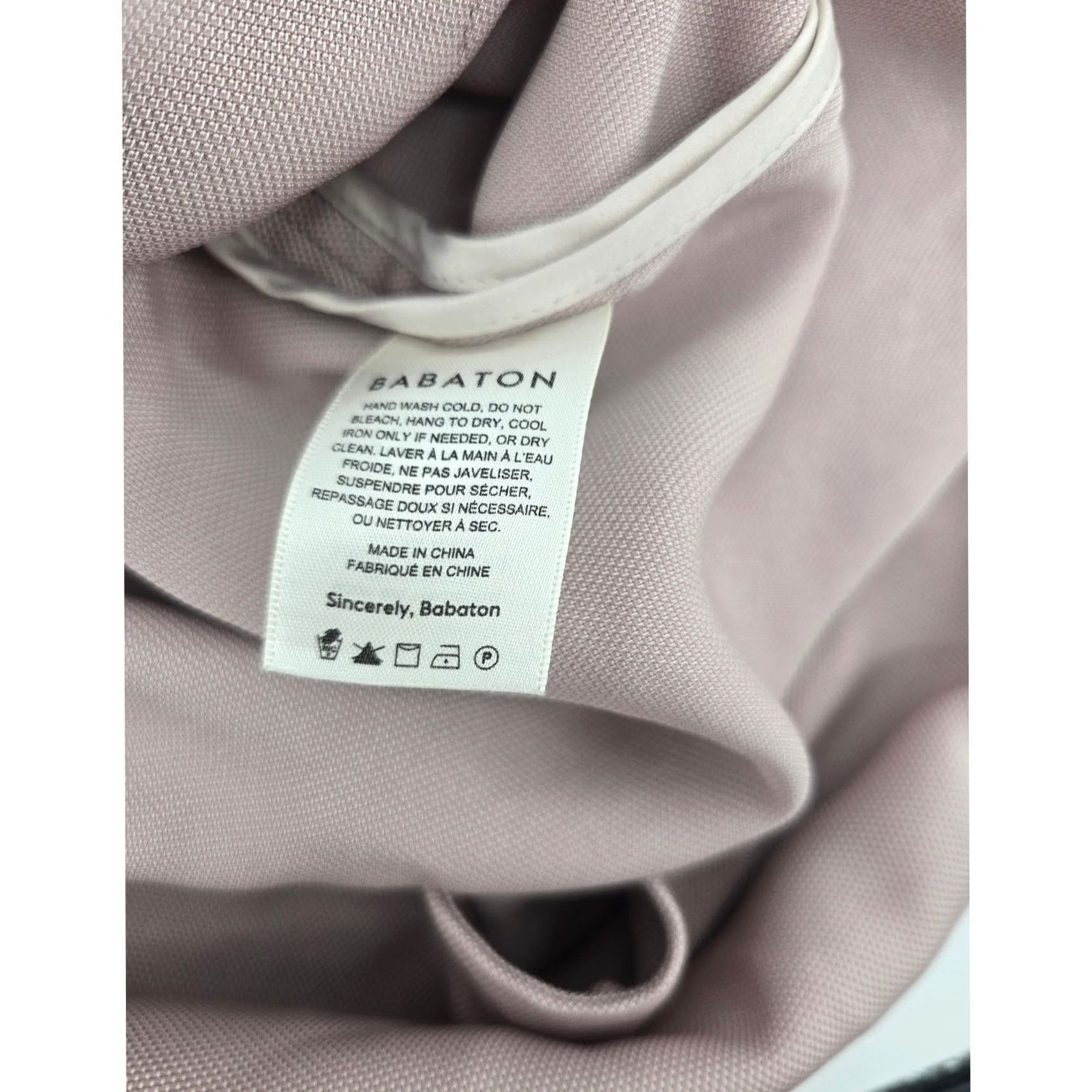 Vintage Babaton Shirt Jacket Womens Large Mauve Oversized Button Front Pockets Shacket Size L / US 10 / IT 46 - 5 Thumbnail