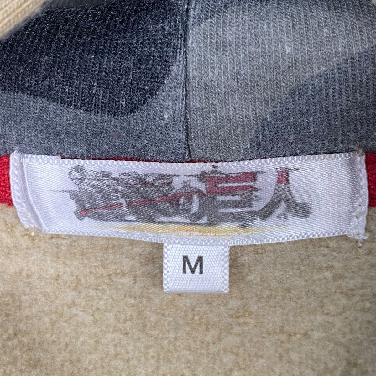 Designer × Vintage Vintage Attack On Titan Hoodie Sweater Beige Size US M / EU 48-50 / 2 - 13 Thumbnail