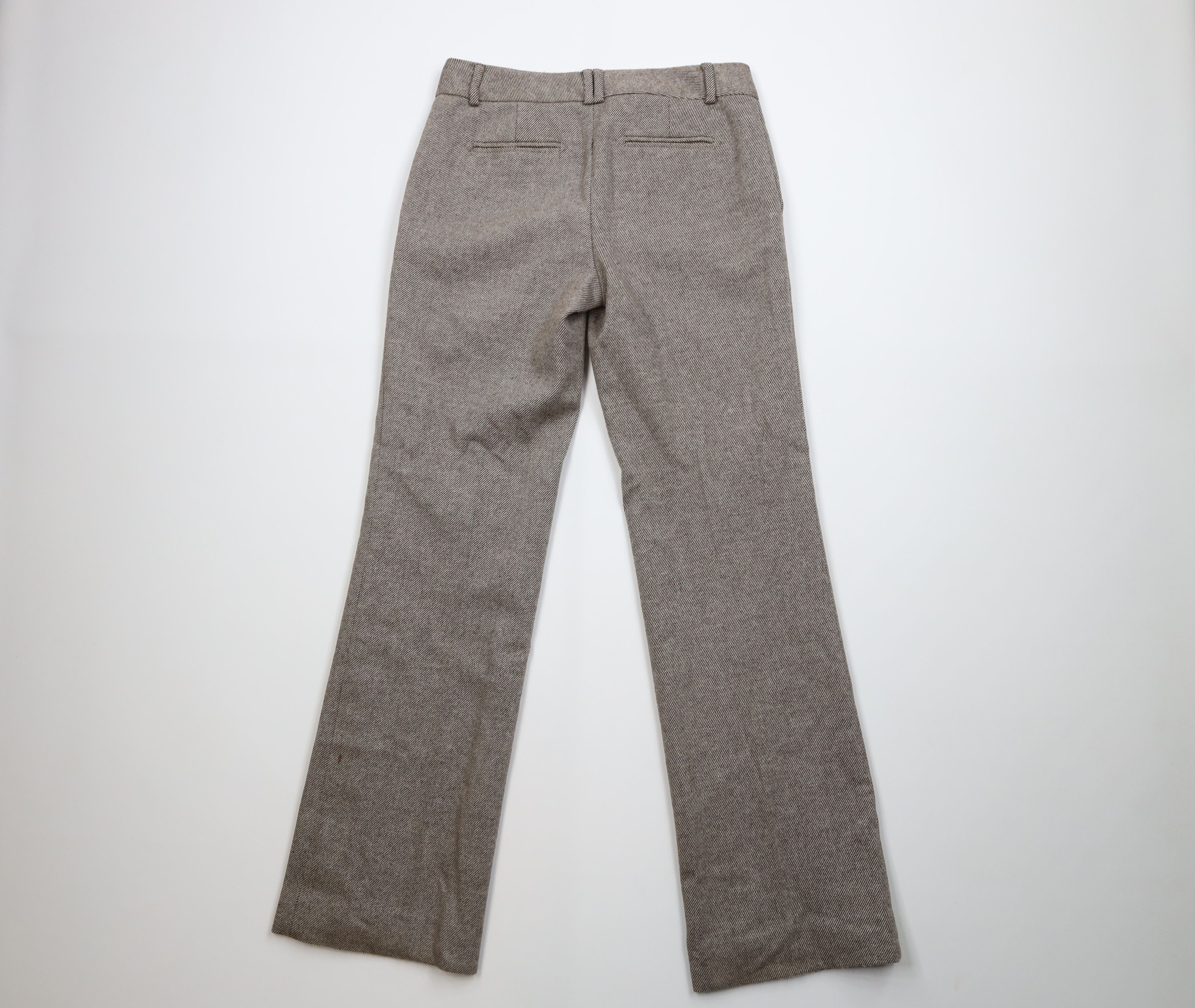 Banana Republic Vintage Y2K Banana Republic Wool Blend Flared Wide Leg Pants Size 26" / US 2 / IT 38 - 11 Thumbnail