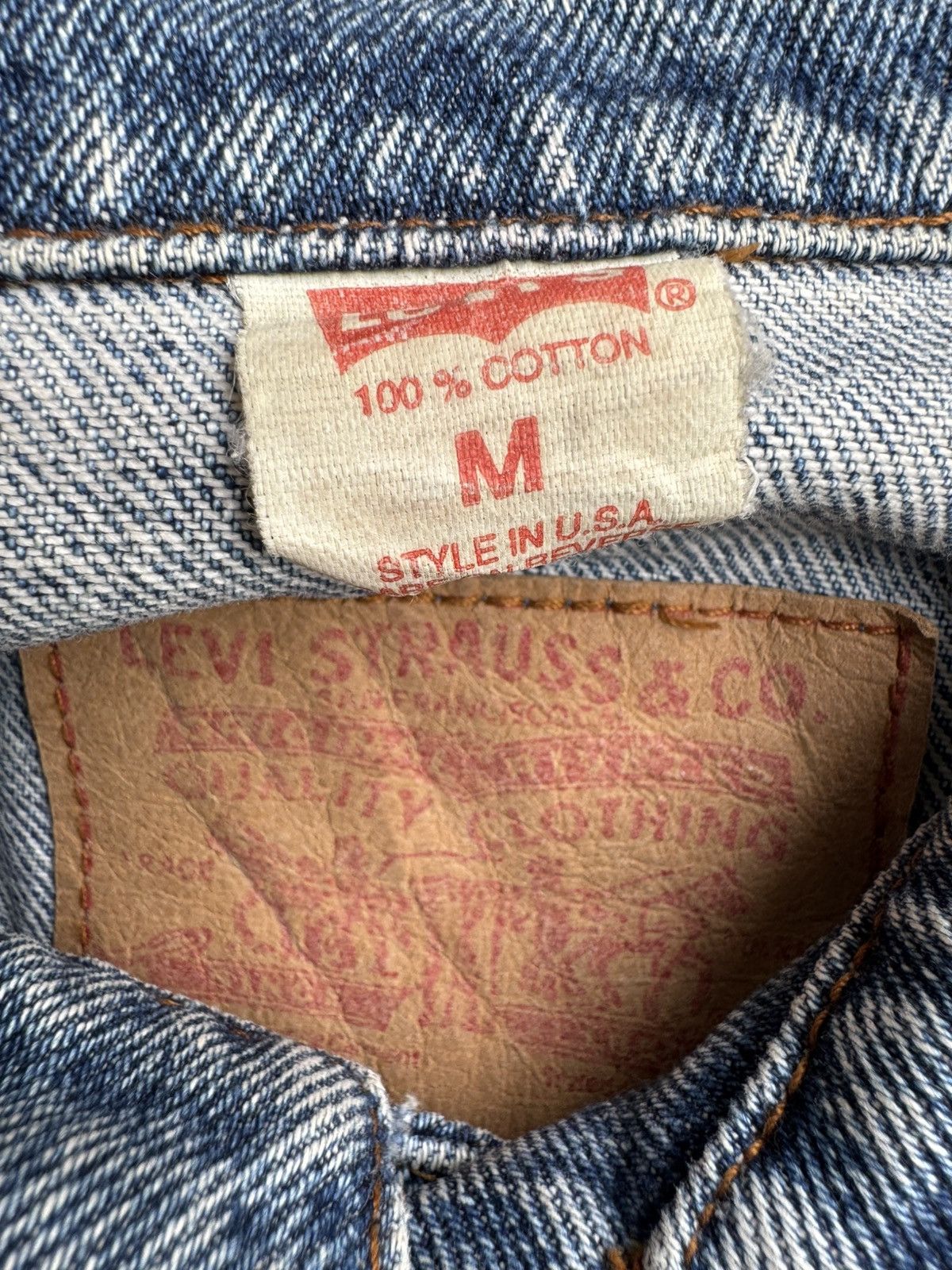 Levi's VERY RARE VINTAGE JACKET DENIM JEANS TRUCKER LEVIS Size US M / EU 48-50 / 2 - 7 Thumbnail